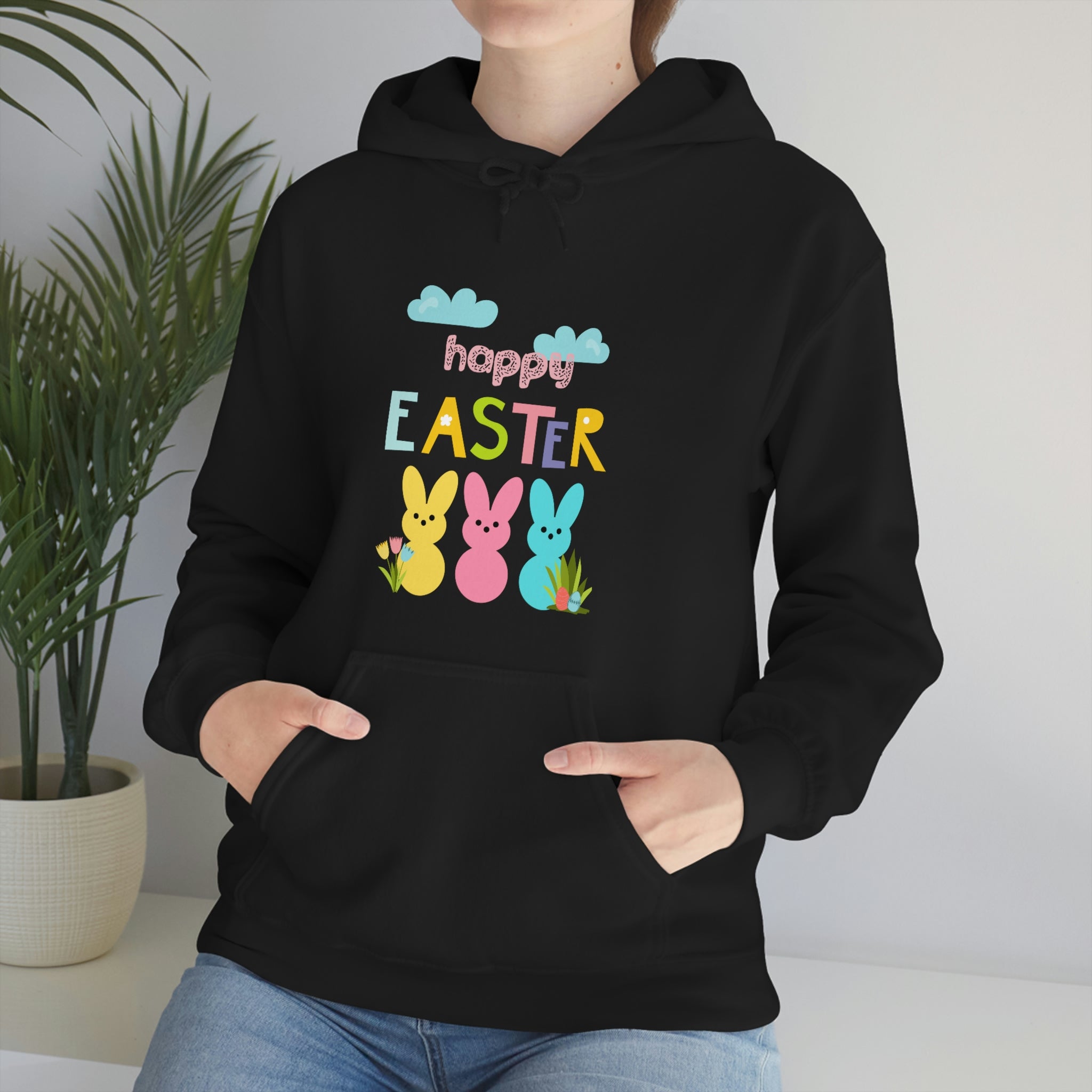 Happy Easter Bunny Unisex Heavy Blend™ Hooded Sweatshirt