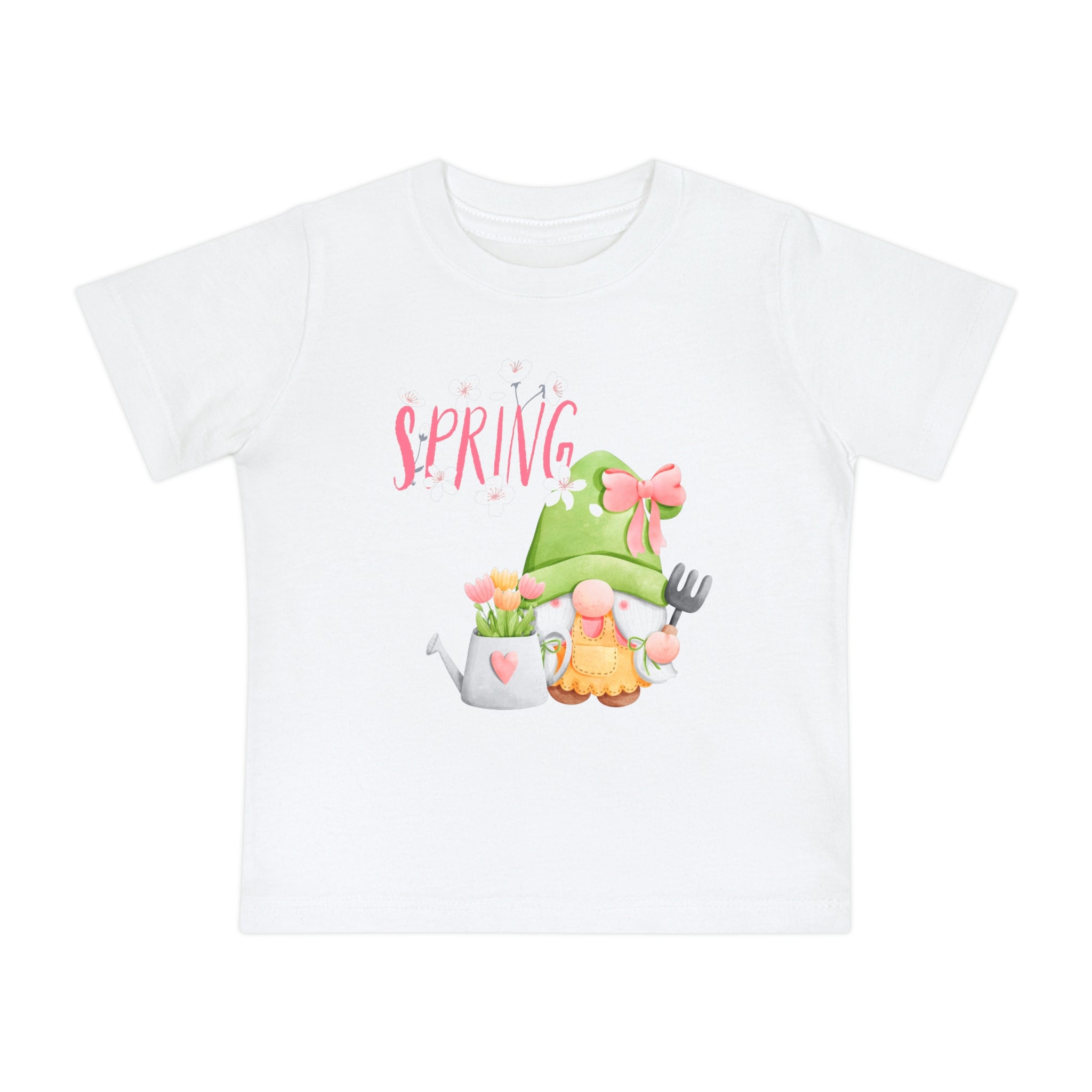 Gnome Happy Spring Baby Short Sleeve T-Shirt