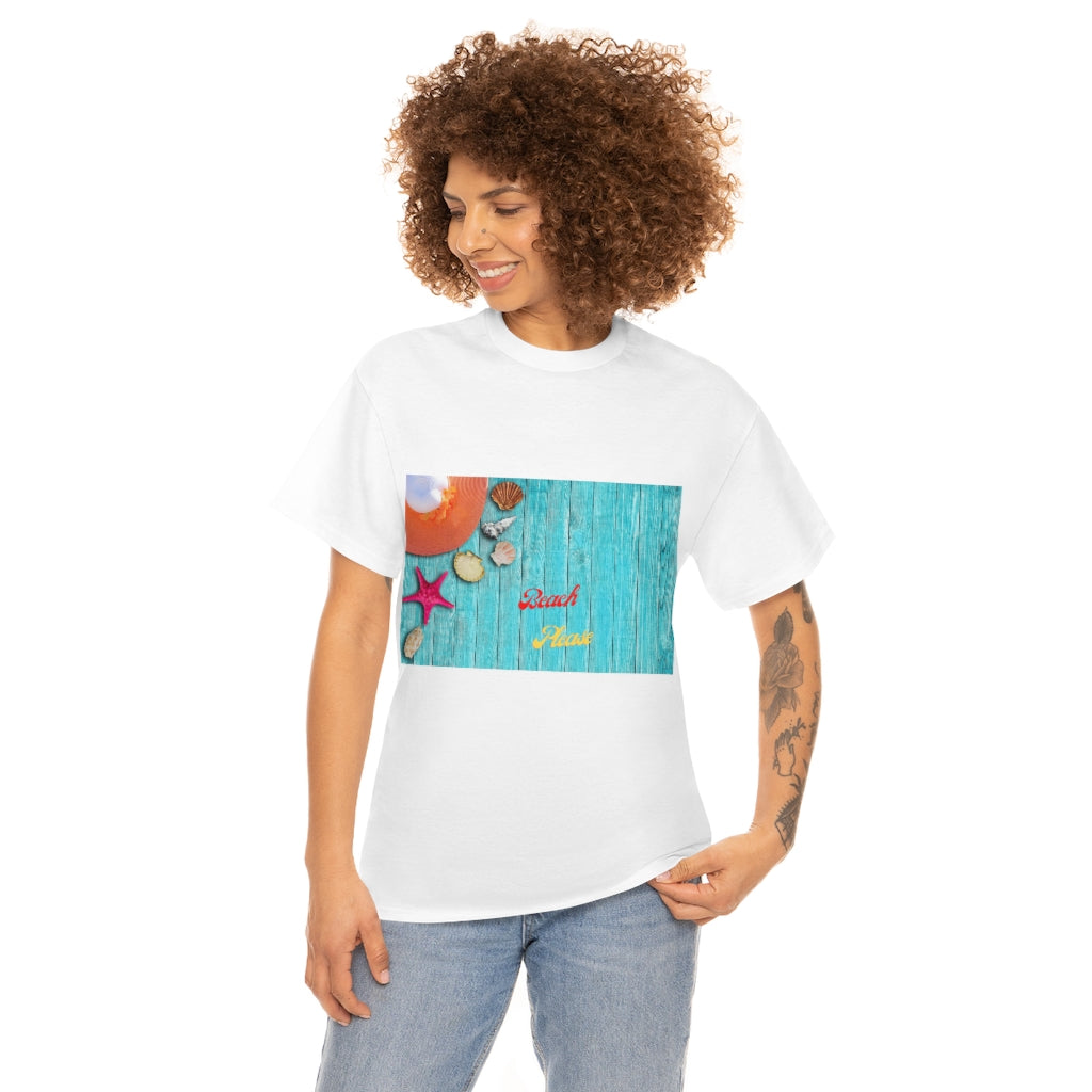 The Beach Please Unisex Heavy Cotton Tee