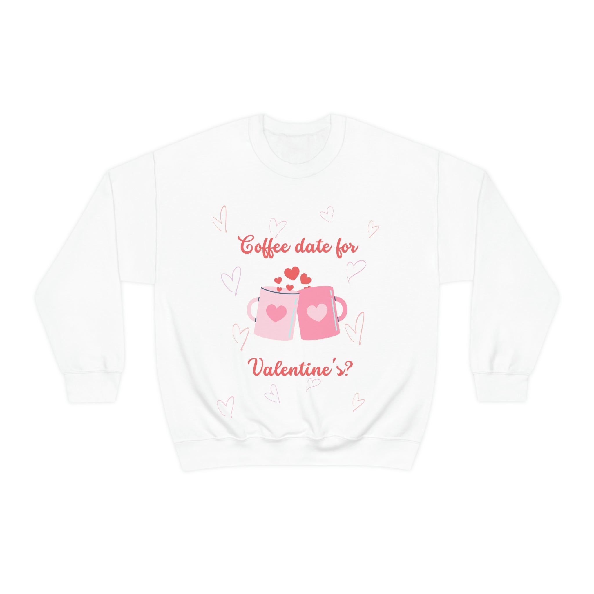 Coffee Date For Valentine's Unisex Heavy Blend™ Crewneck Sweatshirt