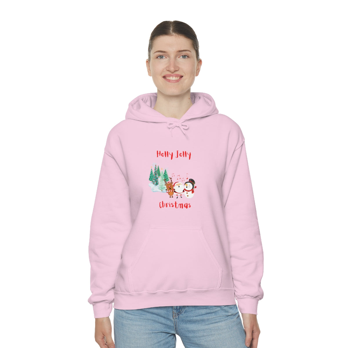 Holly Jolly Christmas Unisex Heavy Blend™ Hooded Sweatshirt