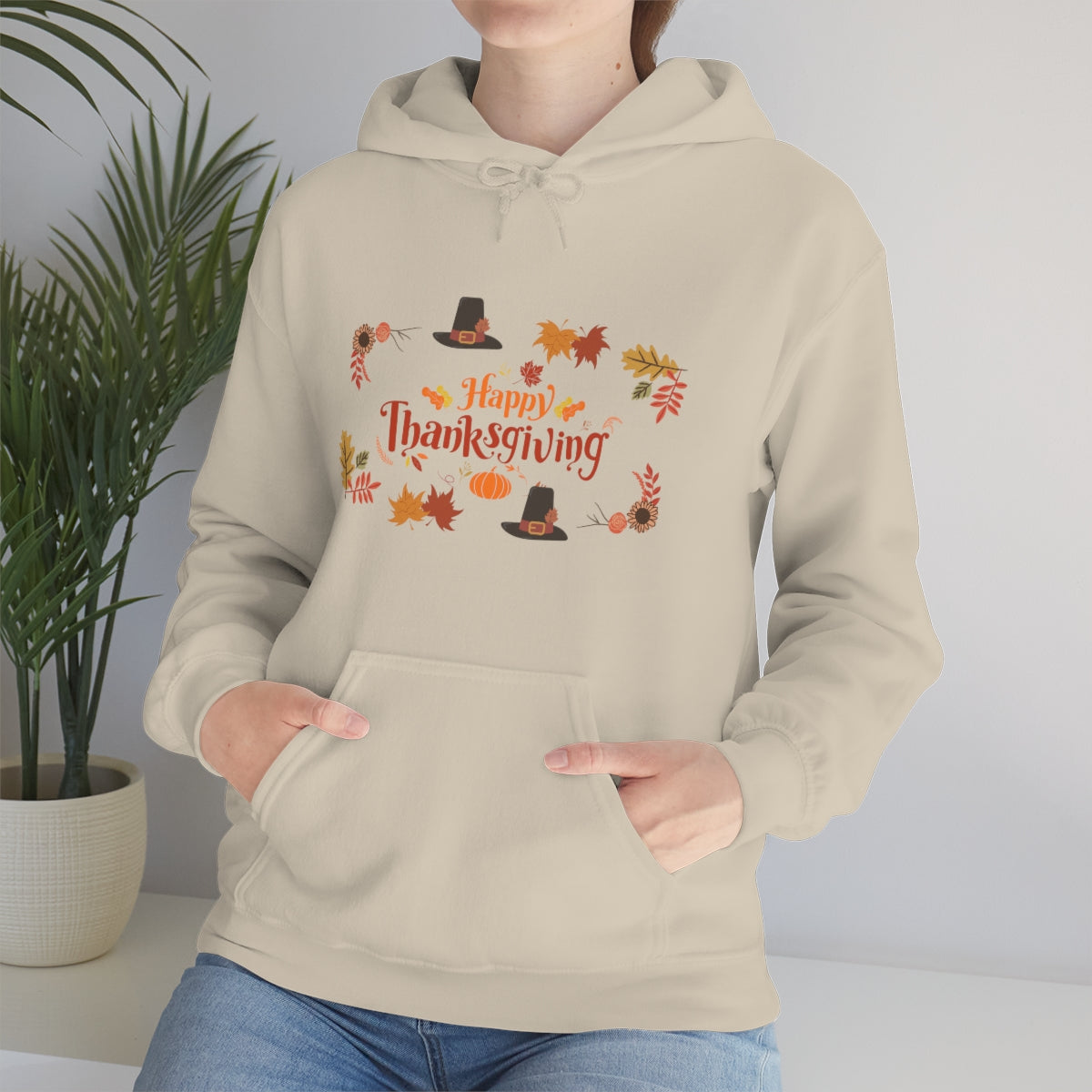 Happy Thanksgiving Unisex Heavy Blend™ Hooded Sweatshirt