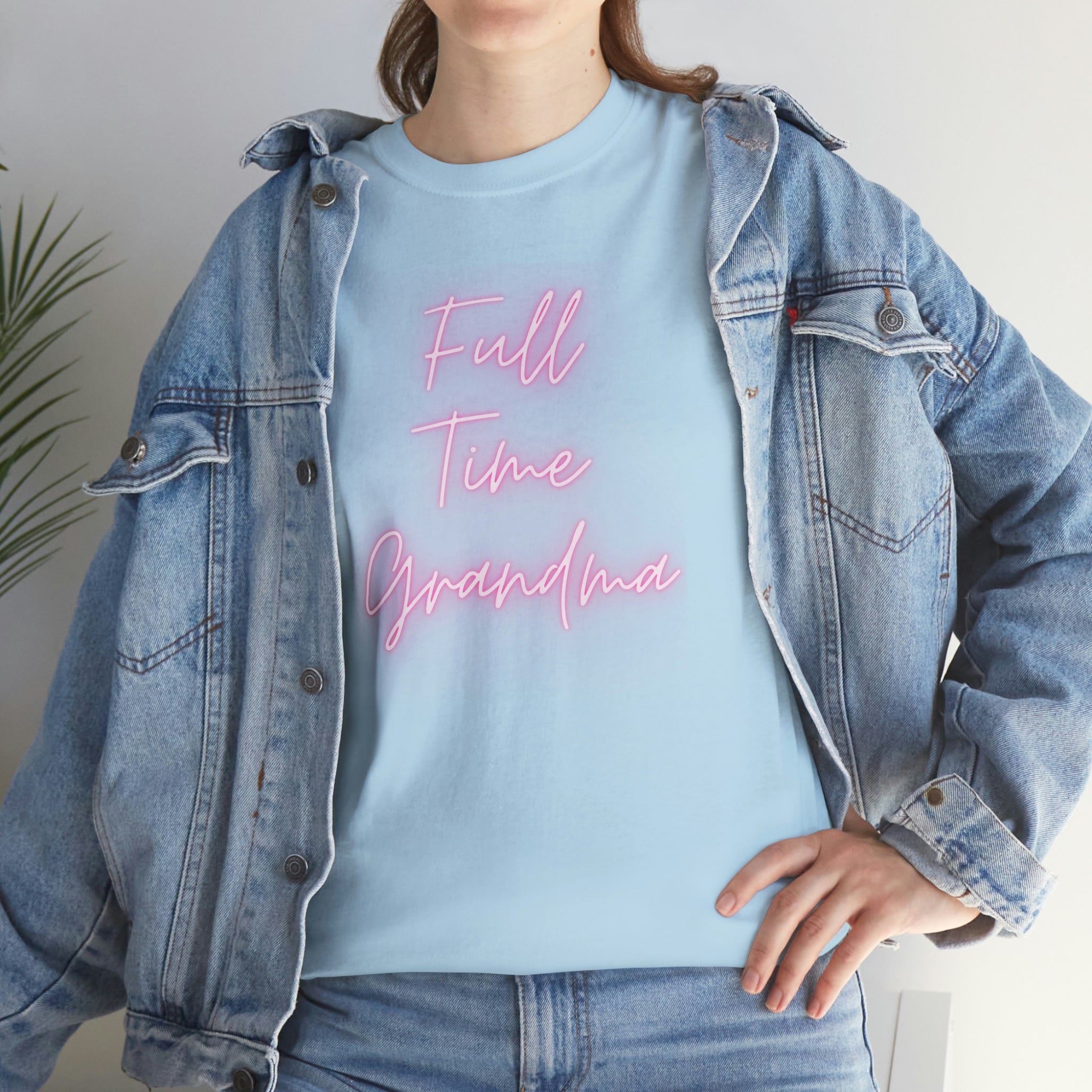 Full Time Grandma Unisex Heavy Cotton Tee
