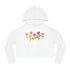 Spring Flowers Women’s Cropped Hooded Sweatshirt