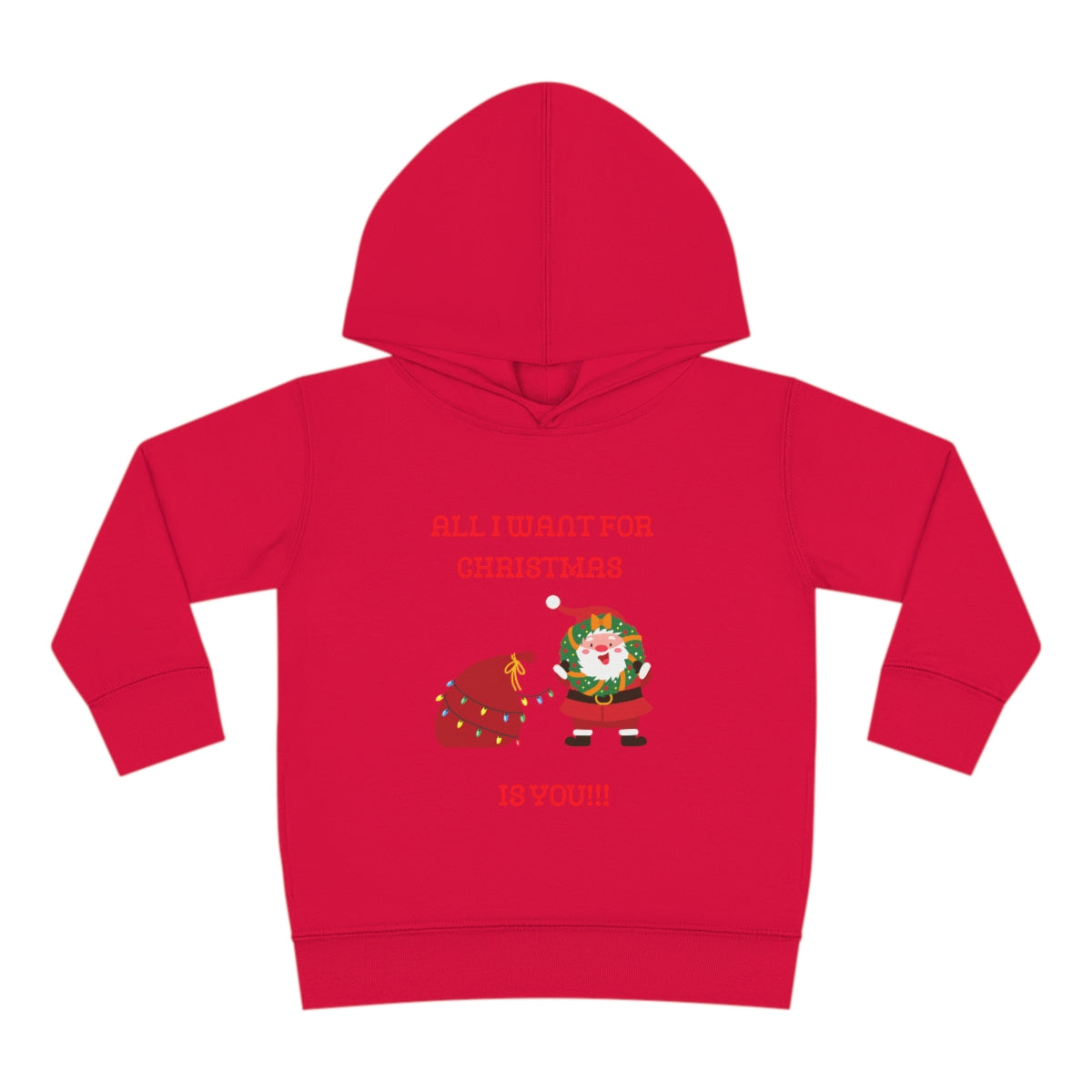 All I Want For Christmas Is You!!!Toddler Pullover Fleece Hoodie