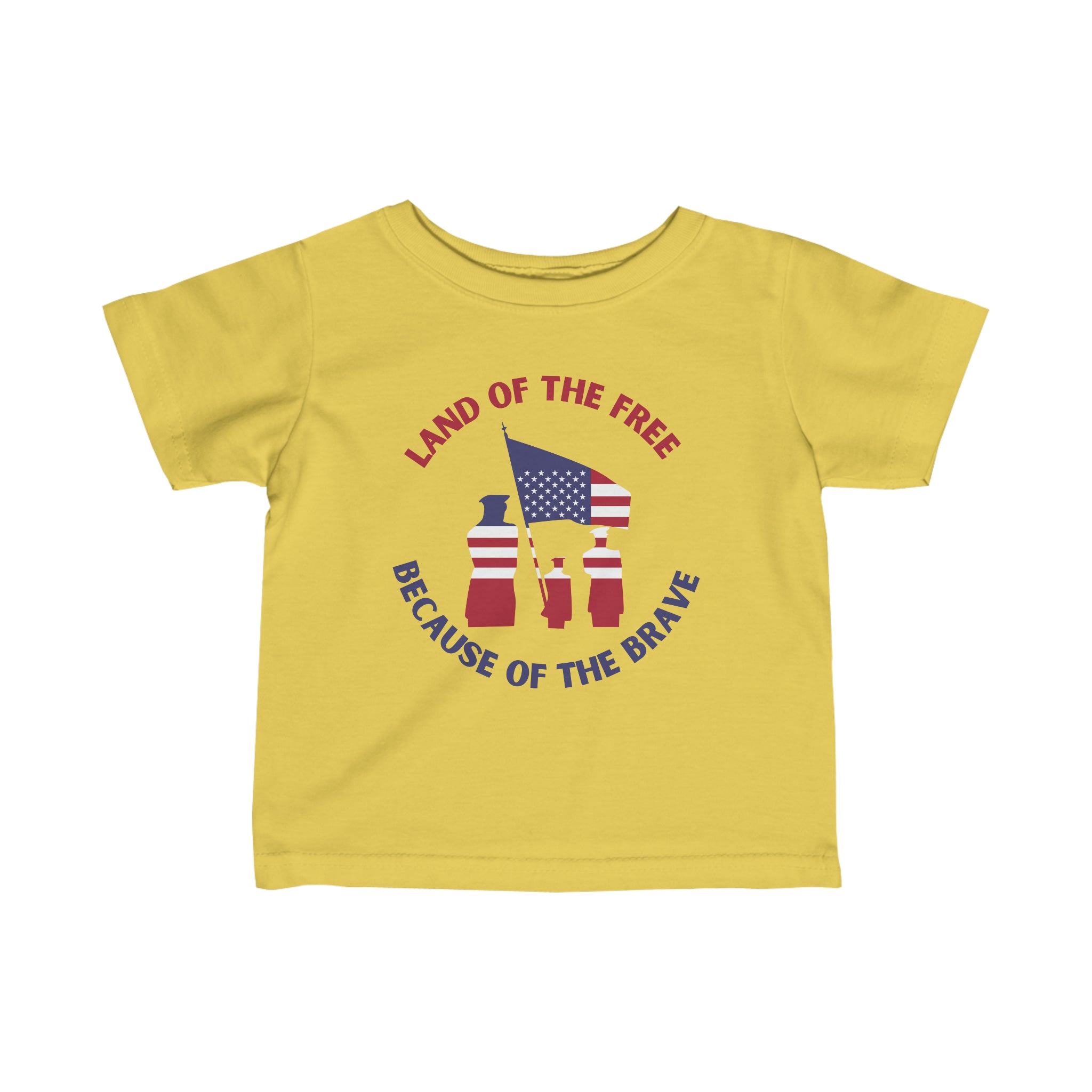 Memorial Day Land Of The Free Infant Fine Jersey Tee