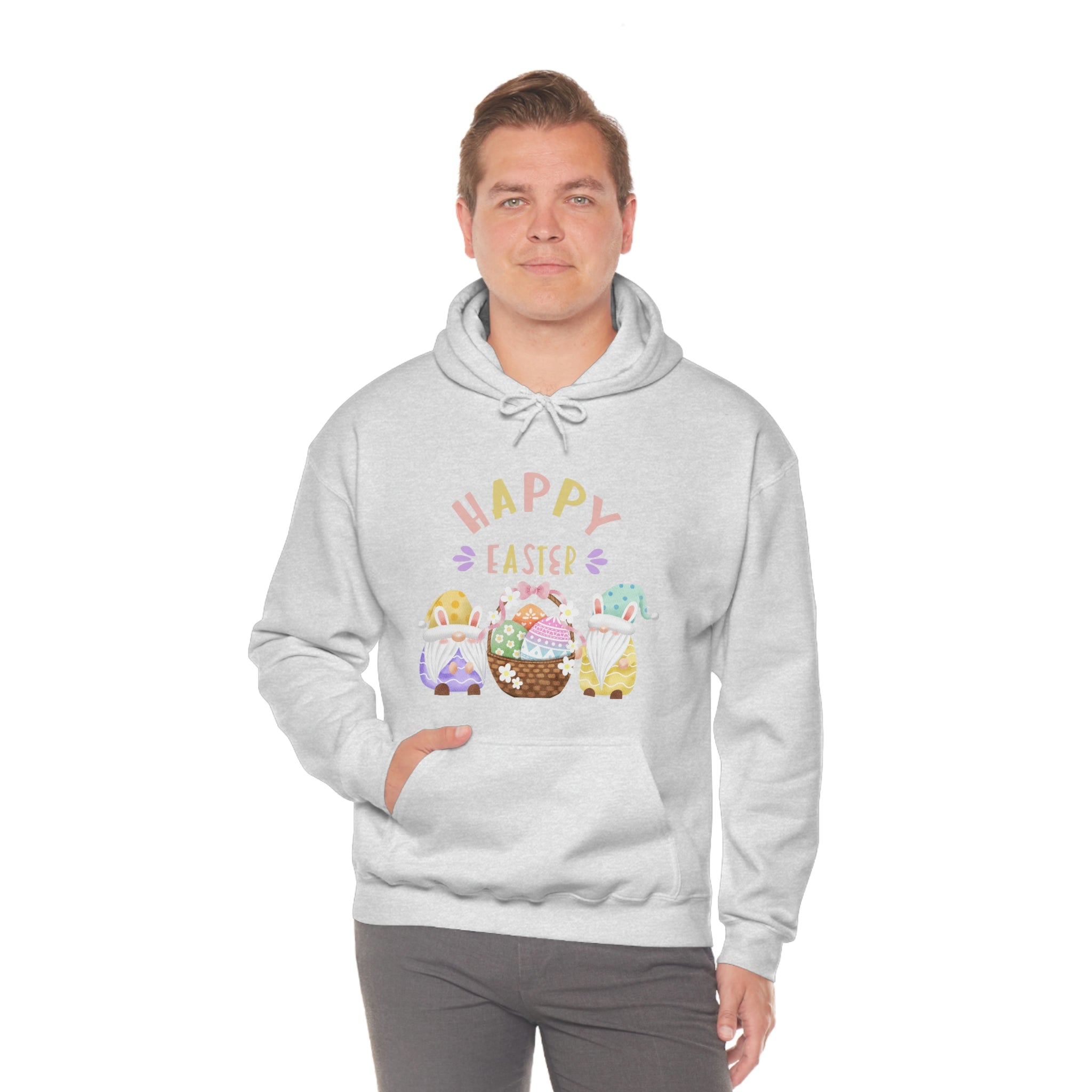 Happy Easter Gnome Unisex Heavy Blend™ Hooded Sweatshirt