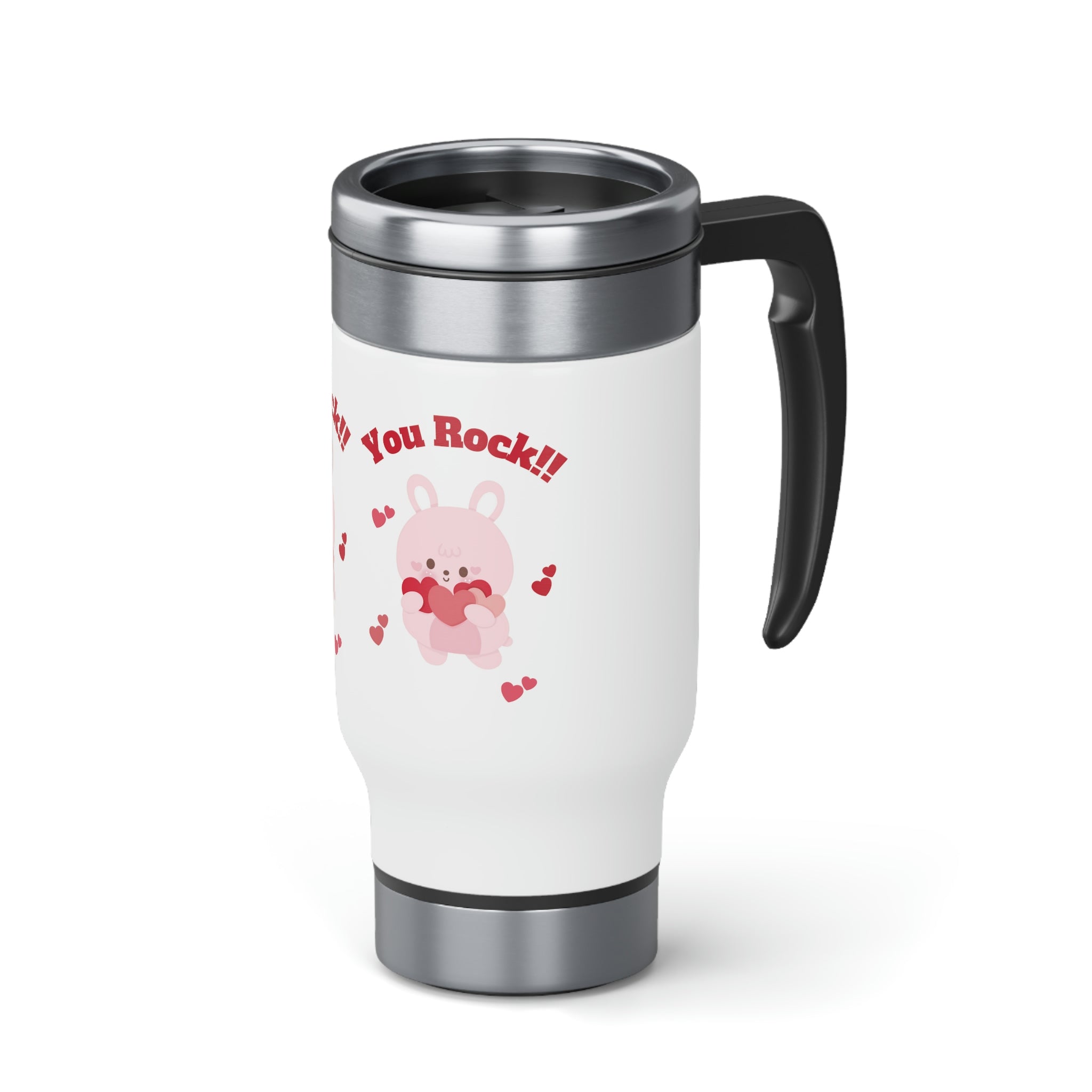 You Rock Stainless Steel Travel Mug with Handle, 14oz