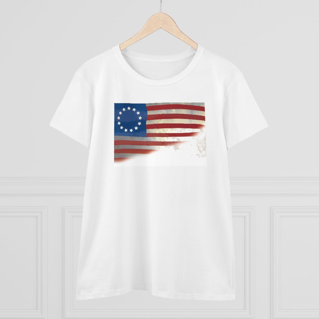 Old Glory Women's Heavy Cotton Tee