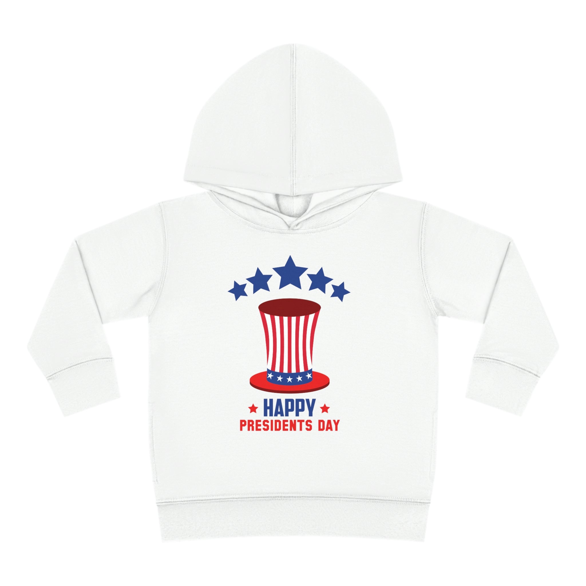 Happy President's Day Hat Toddler Pullover Fleece Hoodie