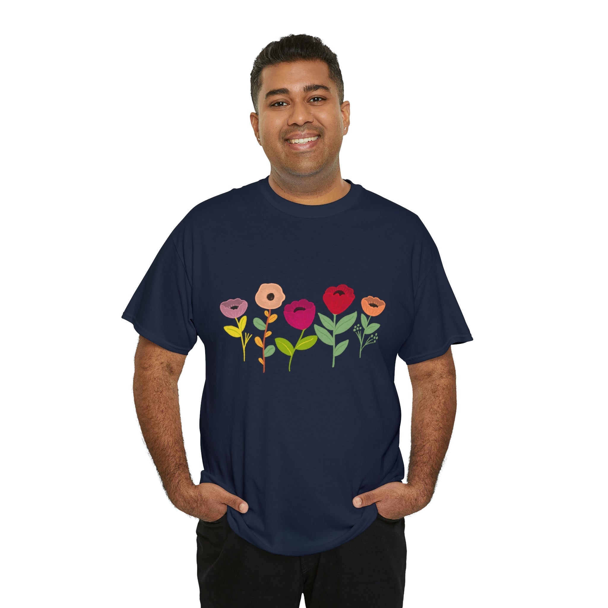 Spring Flowers Unisex Heavy Cotton Tee