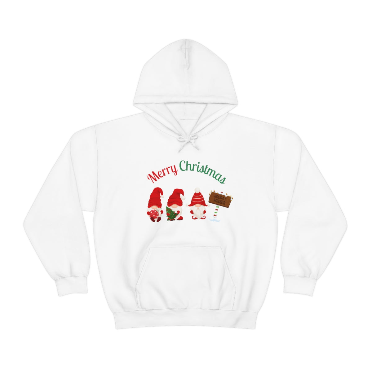 Cute Gnome Merry Christmas Unisex Heavy Blend™ Hooded Sweatshirt