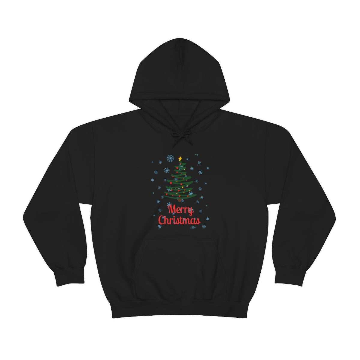 Merry Christmas Tree Unisex Heavy Blend™ Hooded Sweatshirt