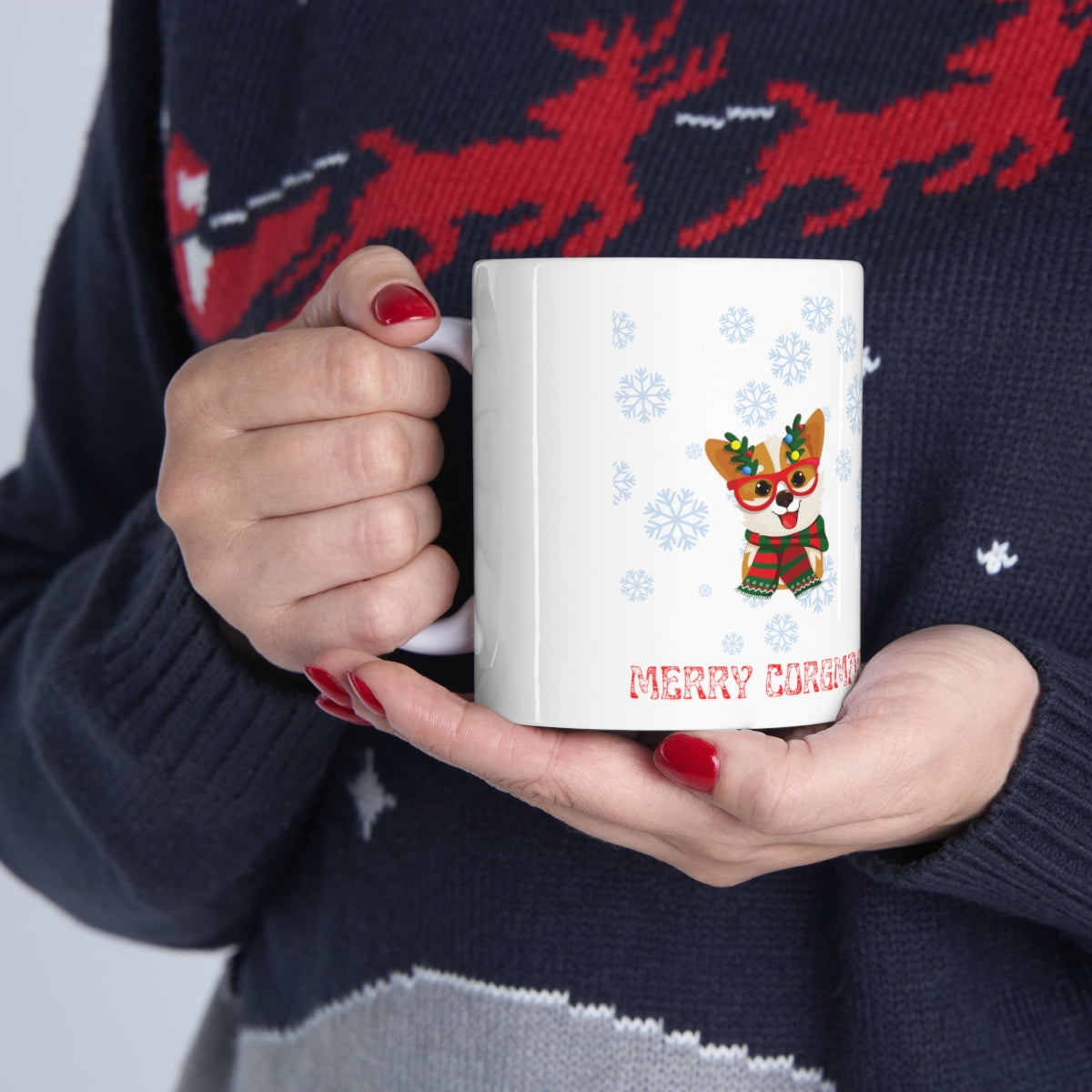 Merry Corgmas Ceramic Mug 11oz