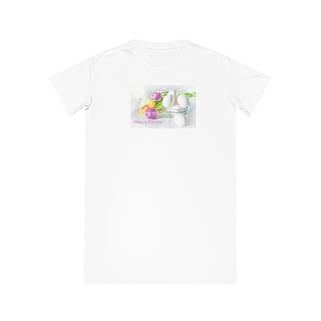 Happy Easter Spinner T-Shirt Dress