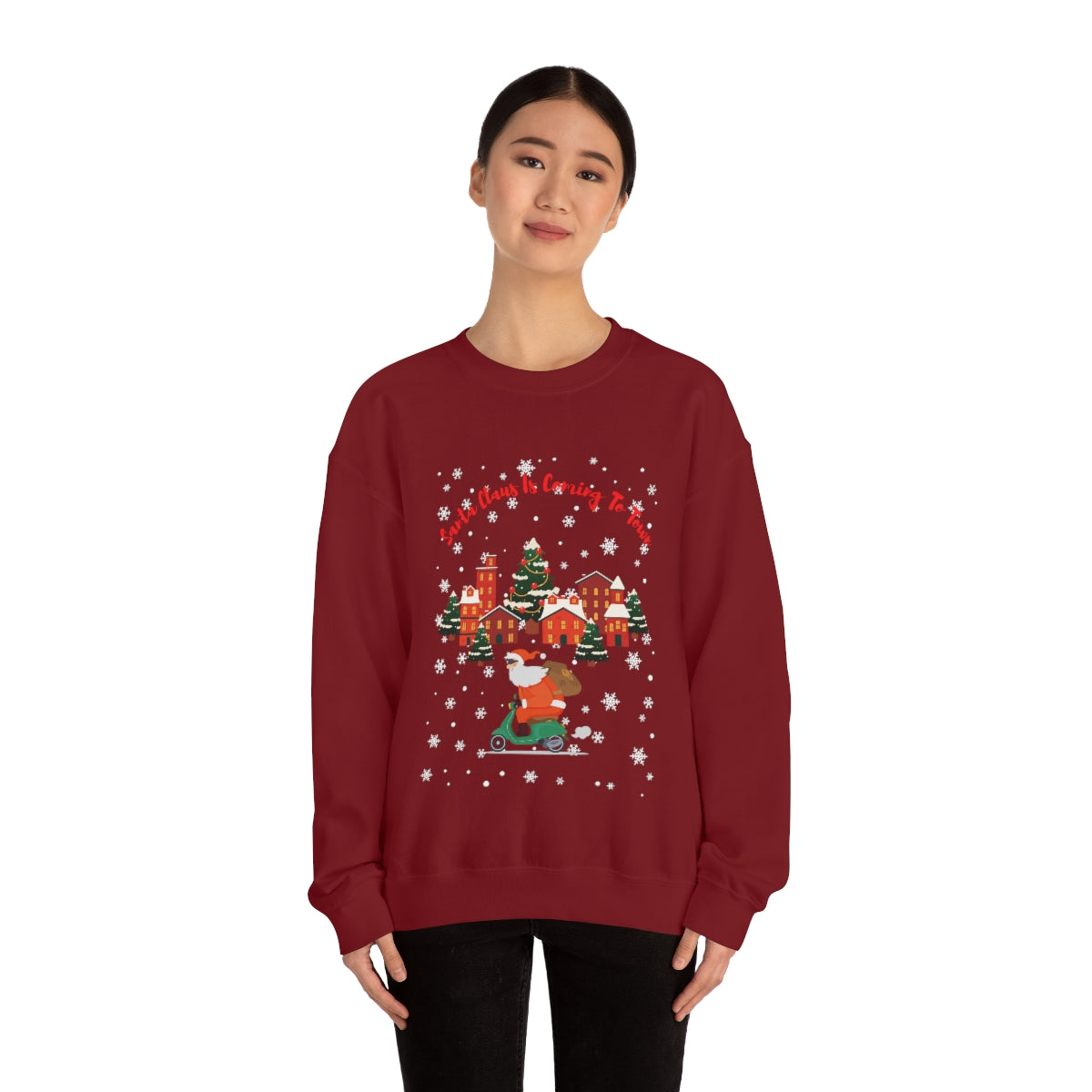 Santa Claus Is Coming To Town Unisex Heavy Blend™ Crewneck Sweatshirt