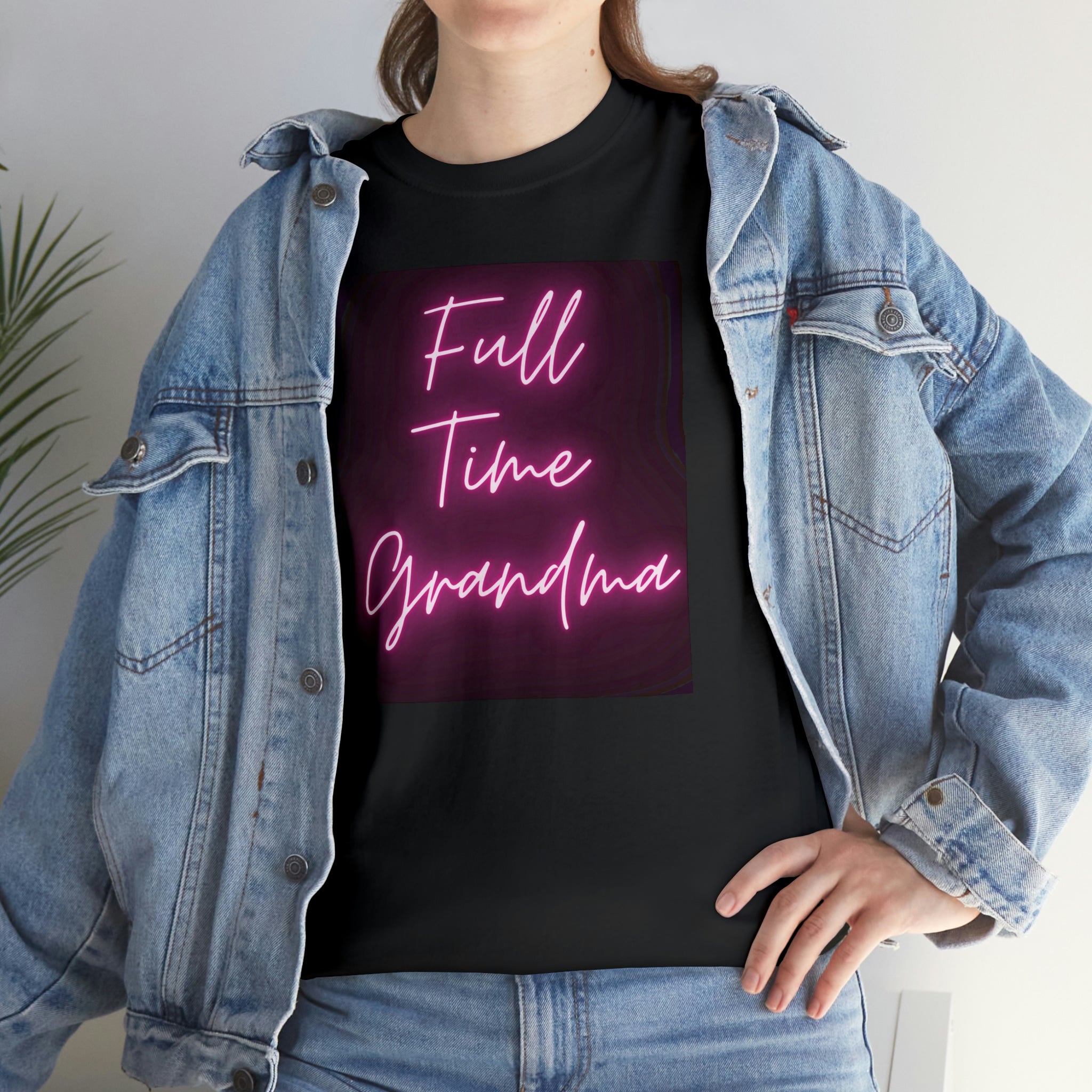 Full Time Grandma Unisex Heavy Cotton Tee