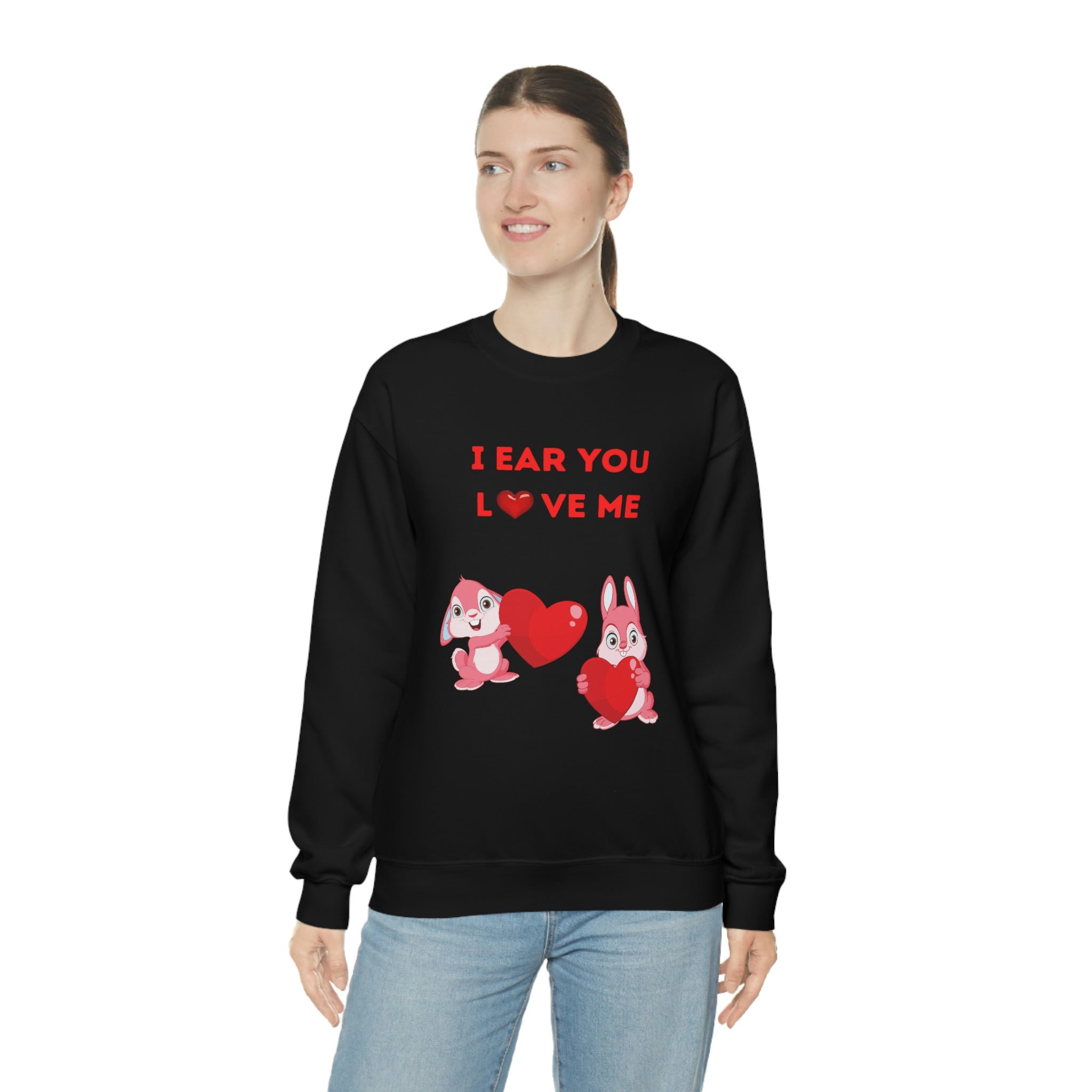 I Ear You Love Me Unisex Heavy Blend™ Crewneck Sweatshirt