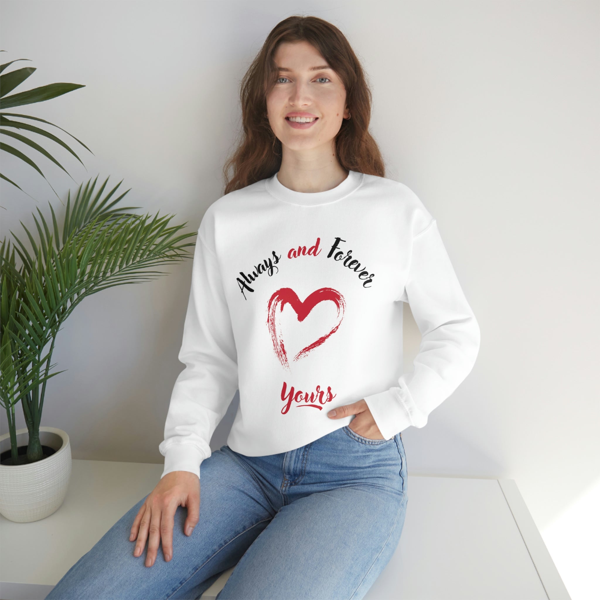 Always And Forever Yours Unisex Heavy Blend™ Crewneck Sweatshirt