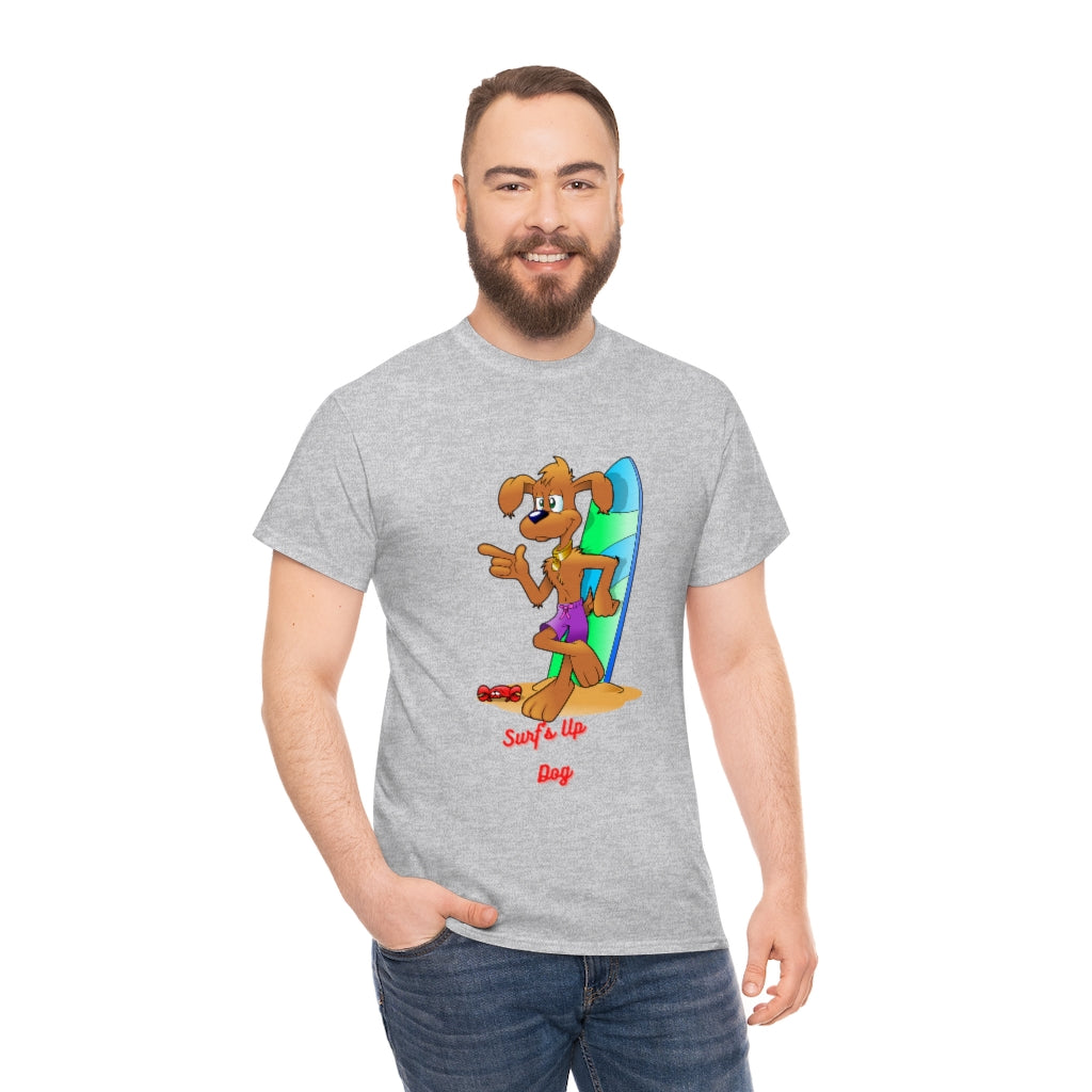 Surf's Up Dog Unisex Heavy Cotton Tee