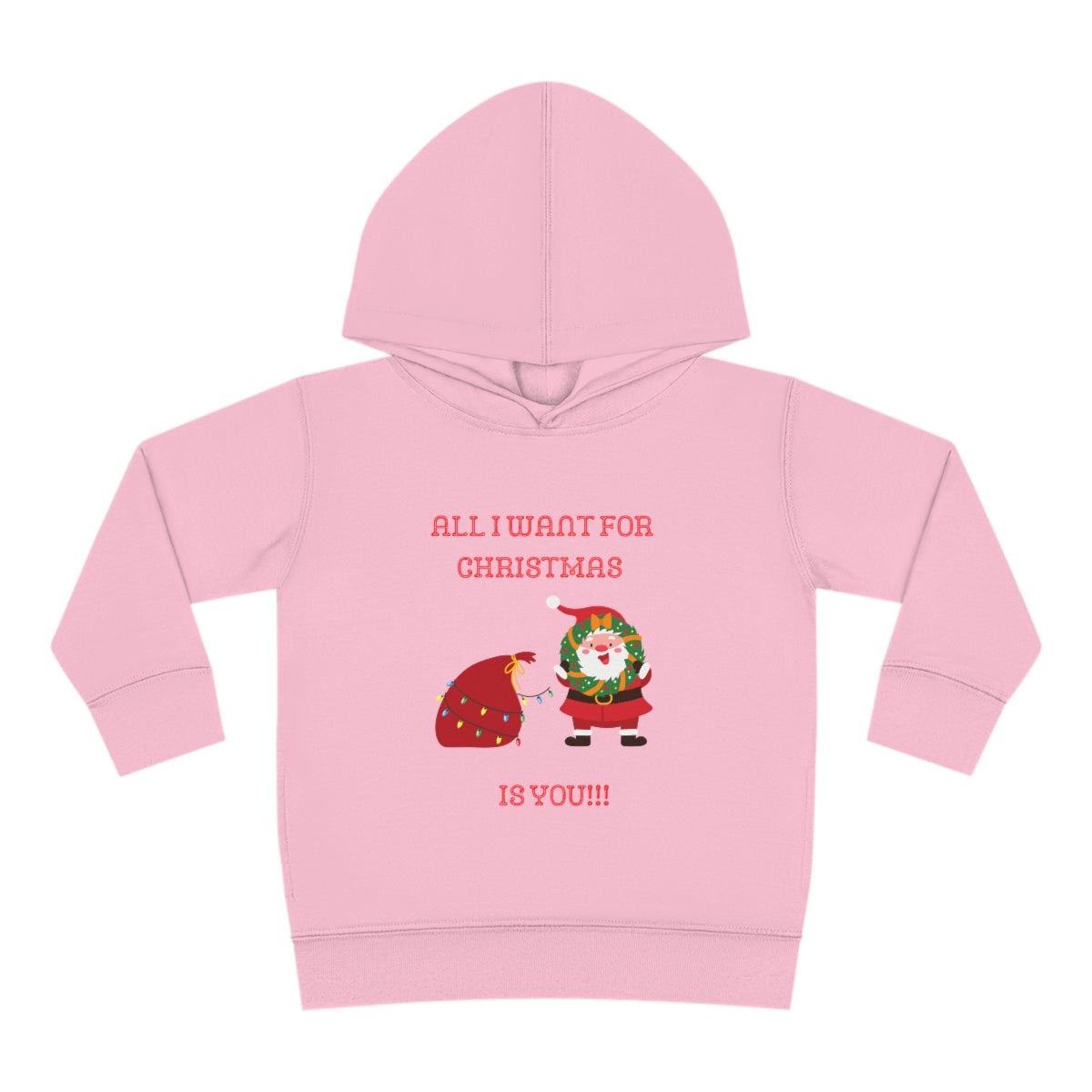 All I Want For Christmas Is You!!!Toddler Pullover Fleece Hoodie