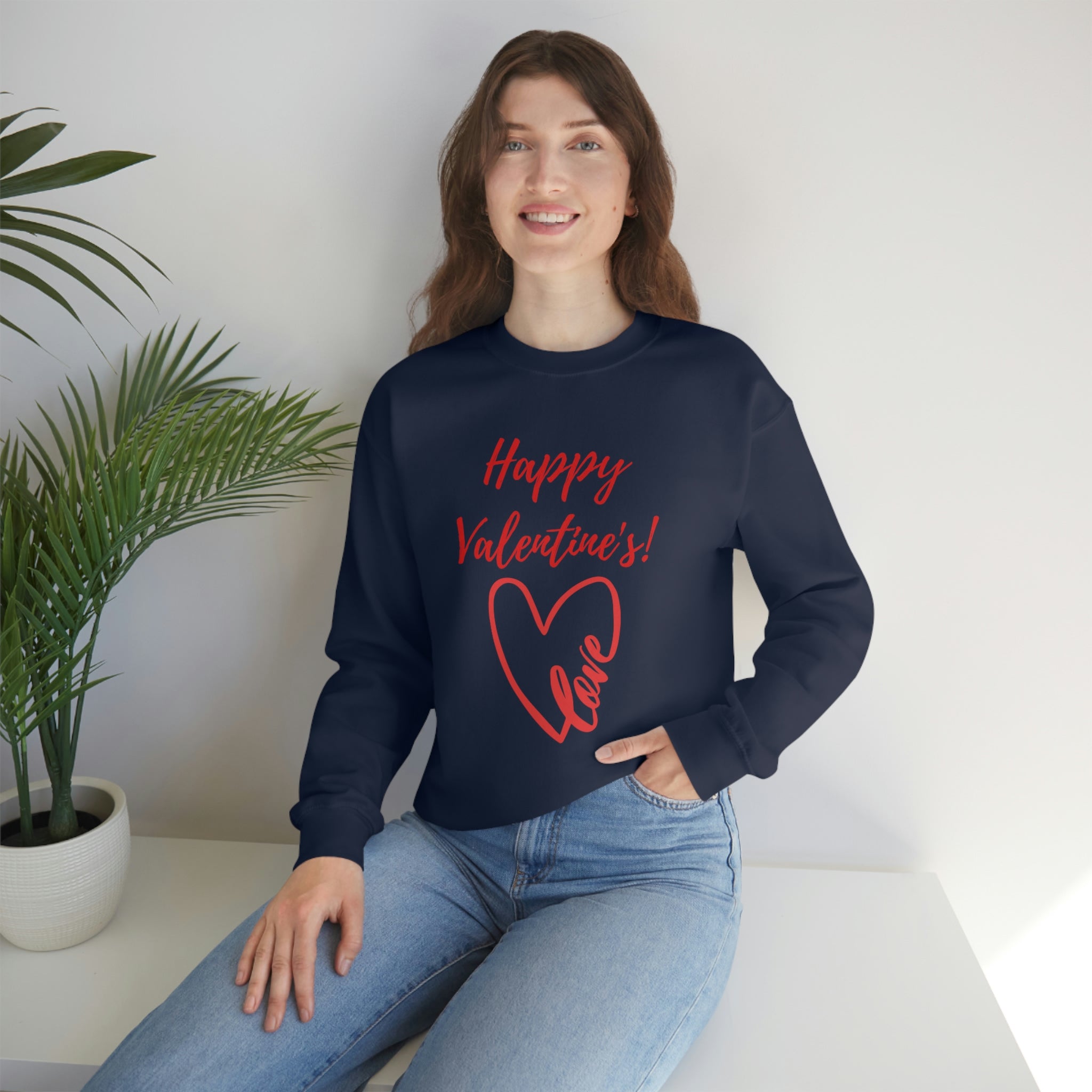 Happy Valentine's Love! Unisex Heavy Blend™ Crewneck Sweatshirt