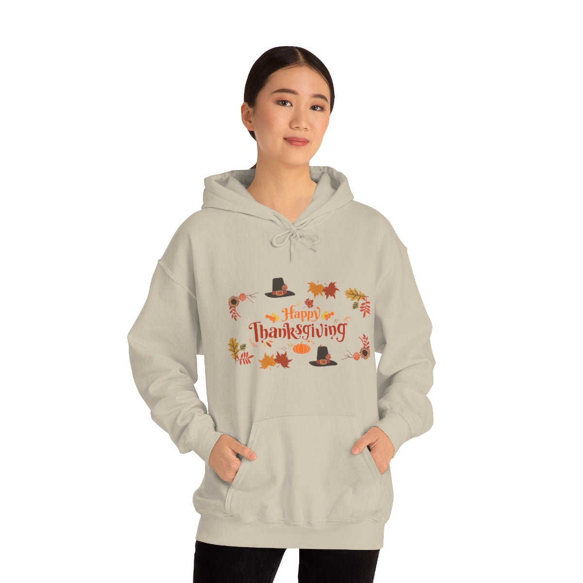 Happy Thanksgiving Unisex Heavy Blend™ Hooded Sweatshirt