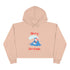 Surfing Santa Crop Hoodie