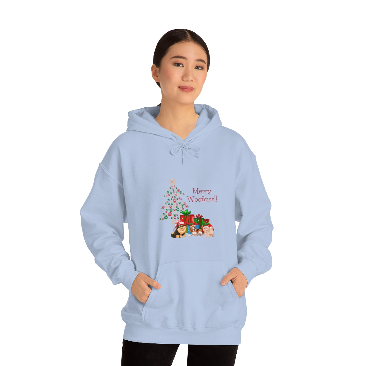 Merry Woolfmas Unisex Heavy Blend™ Hooded Sweatshirt