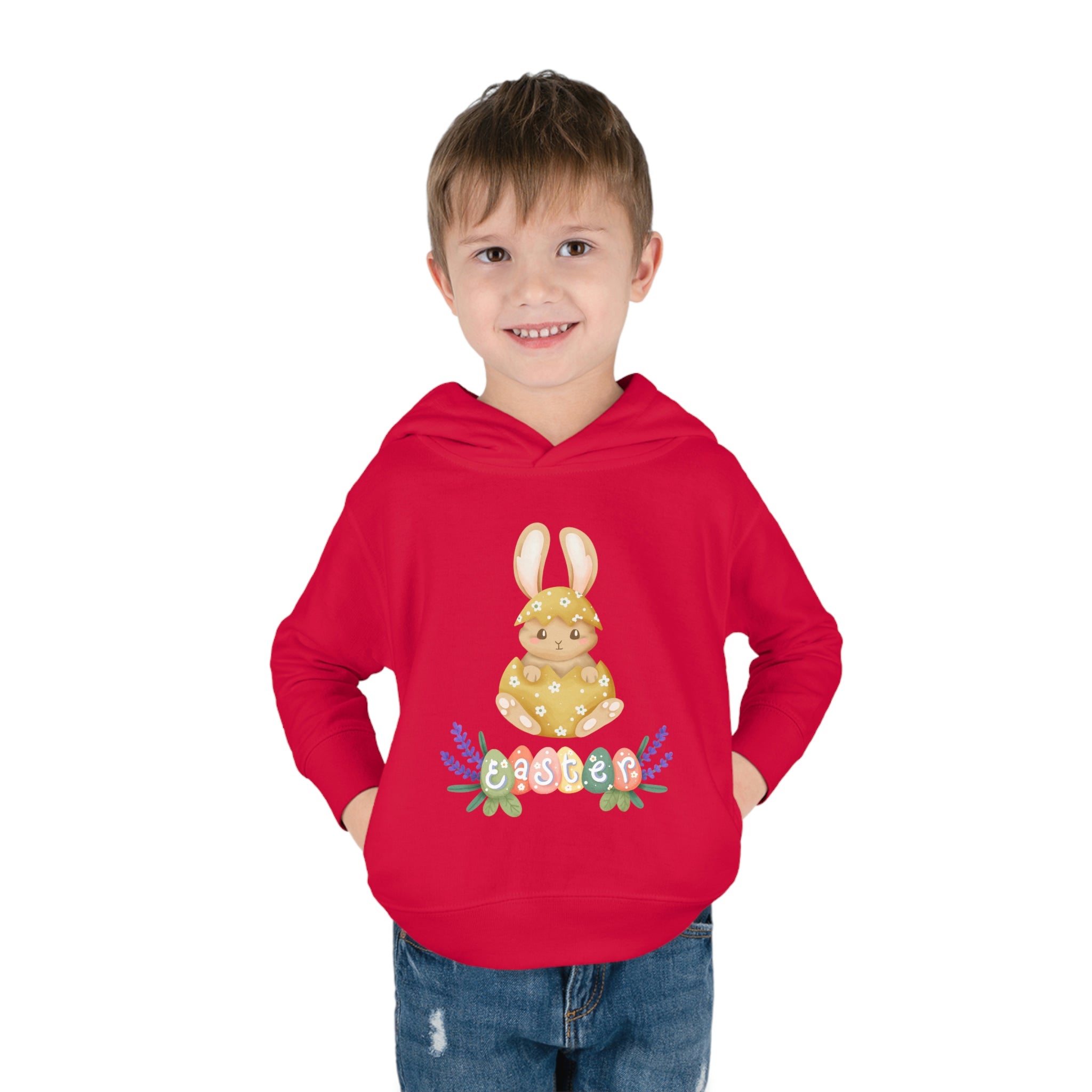 Easter Hunt Is On Toddler Pullover Fleece Hoodie