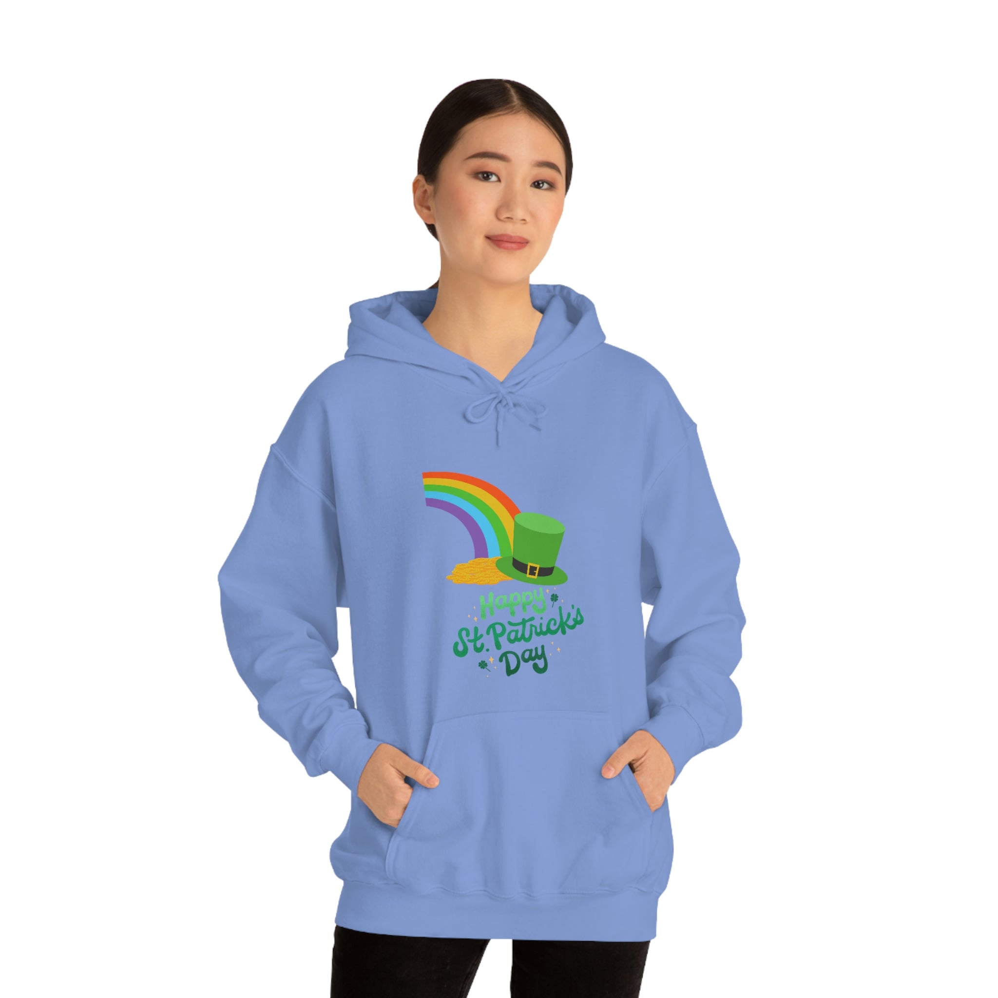 Happy Saint Patrick Day Unisex Heavy Blend™ Hooded Sweatshirt