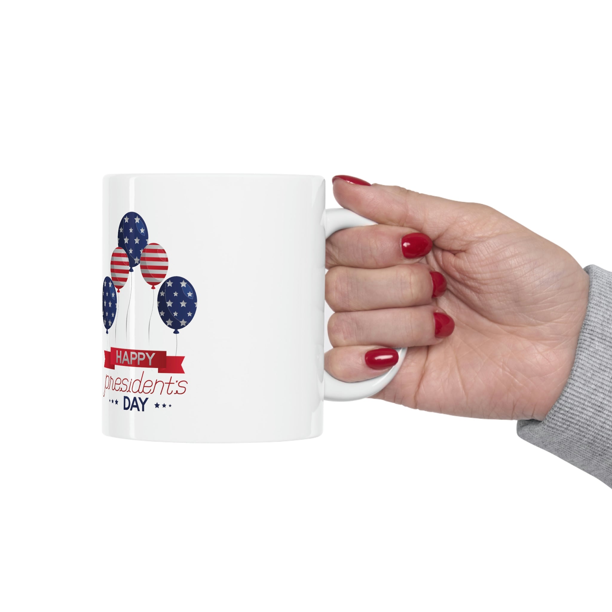 Happy President's Day Stars & Stripe Ceramic Mug 11oz