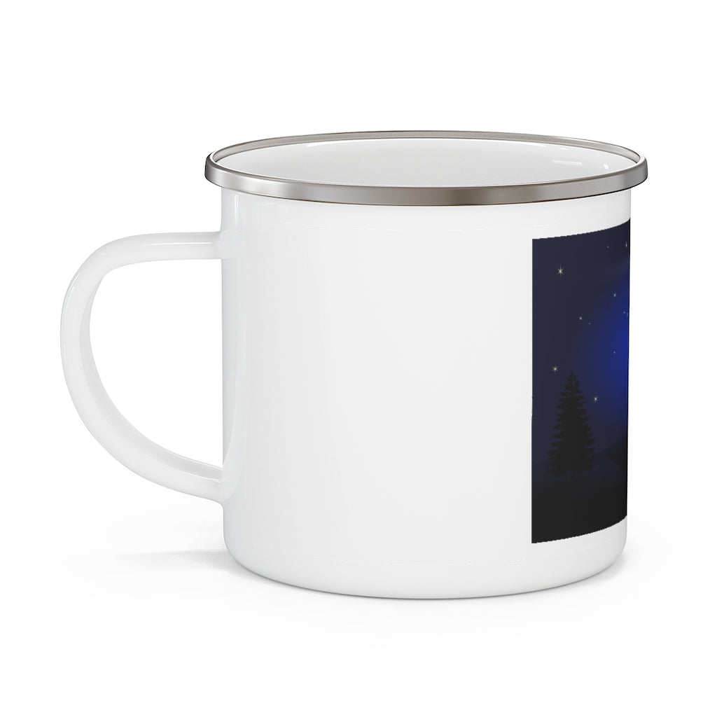 Merry Christmas Enamel Camping Mug