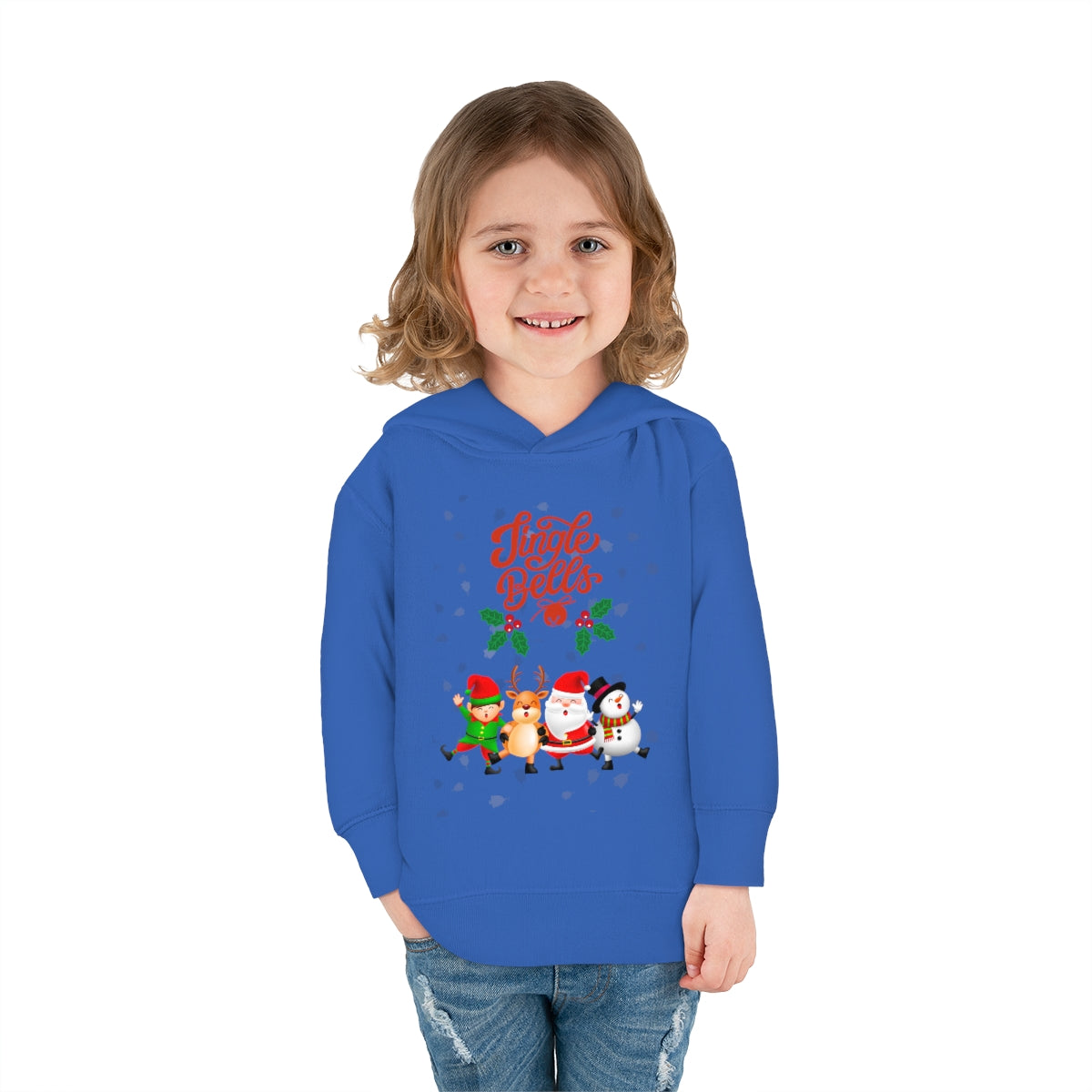 Jingle Bells Toddler Pullover Fleece Hoodie