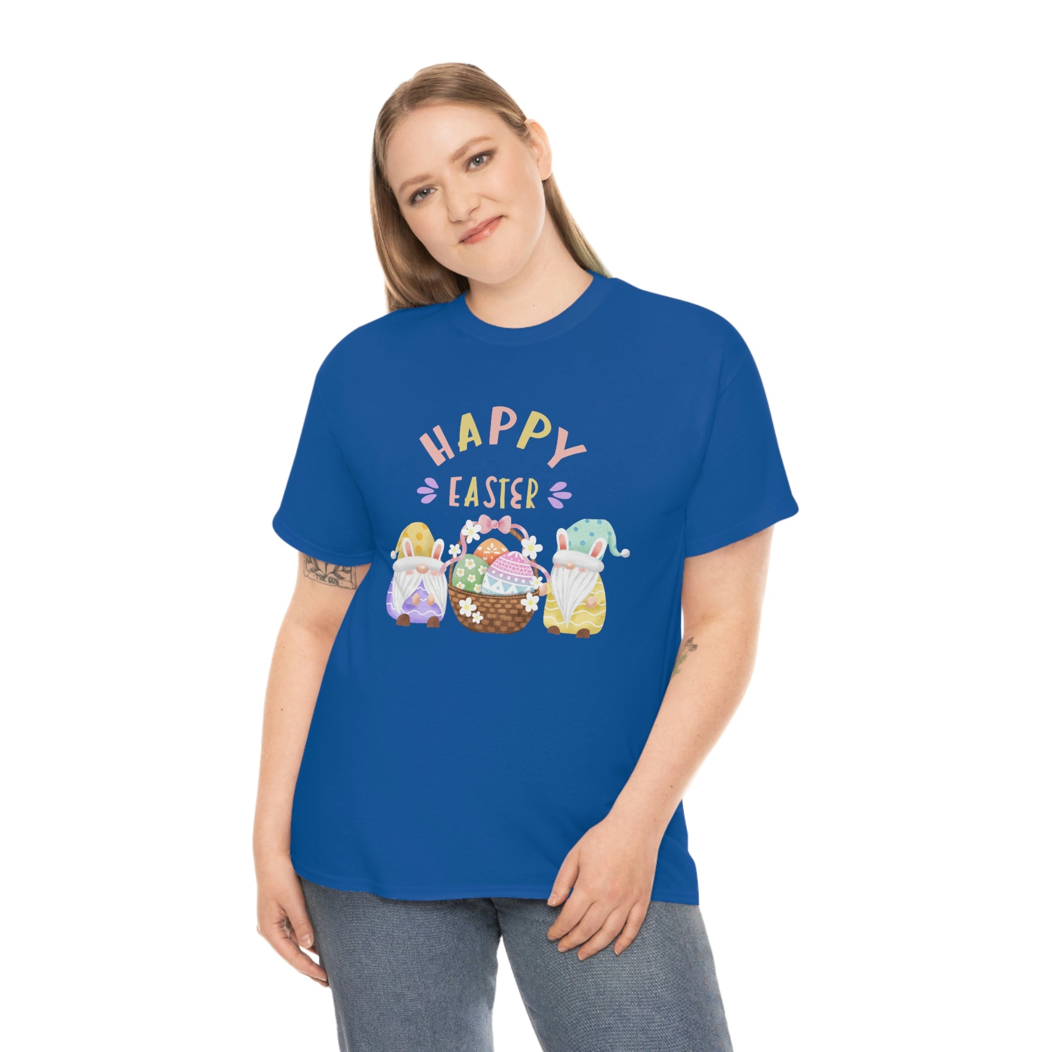Happy Easter Gnome Unisex Heavy Cotton Tee