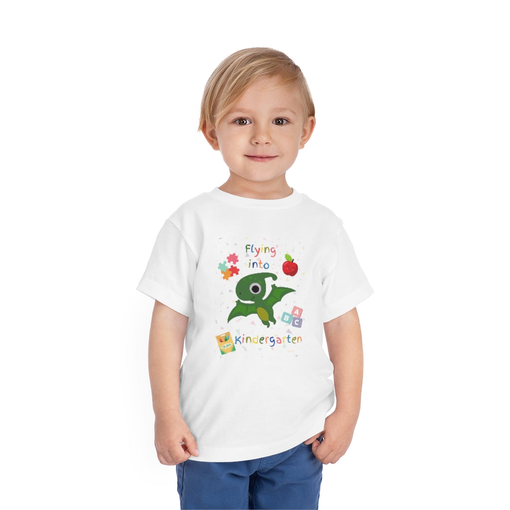 Flying Into Kindergarten Toddler Short Sleeve Tee