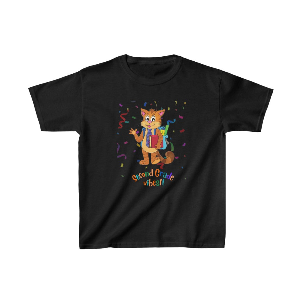 Second Grade Vibes Kids Heavy Cotton™ Tee