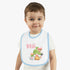 Gnome Happy Spring Baby Contrast Trim Jersey Bib