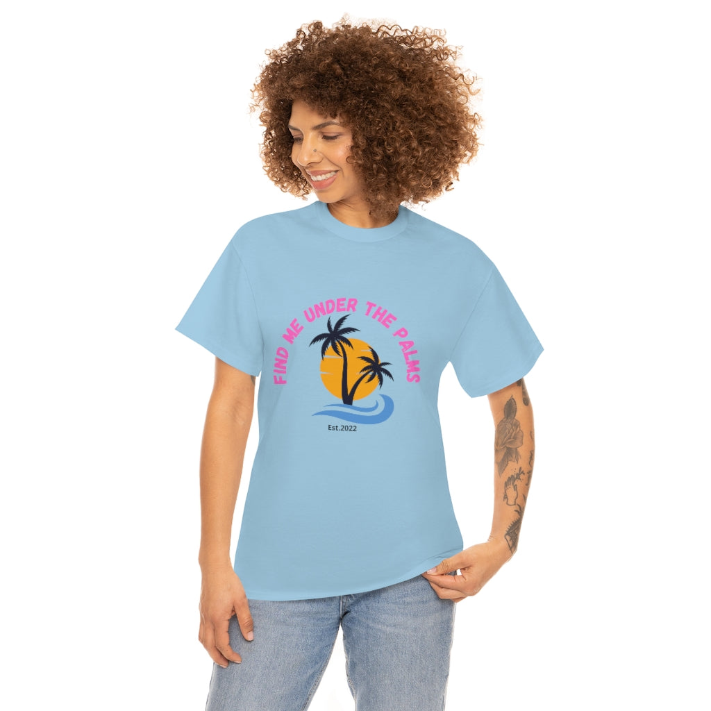 Find Under The Palms Unisex Heavy Cotton Tee