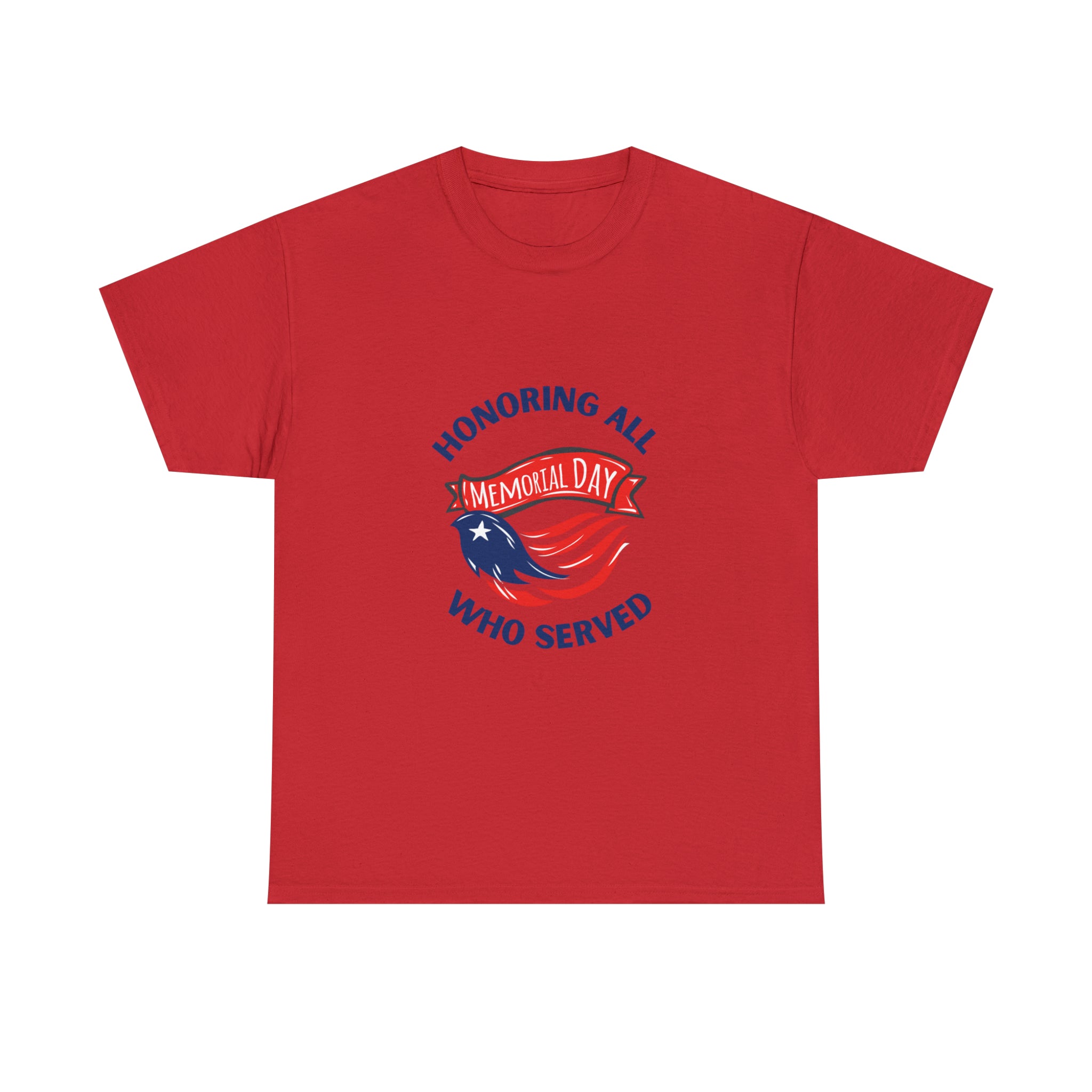 Memorial Day Honoring All Who Served Unisex Heavy Cotton Tee