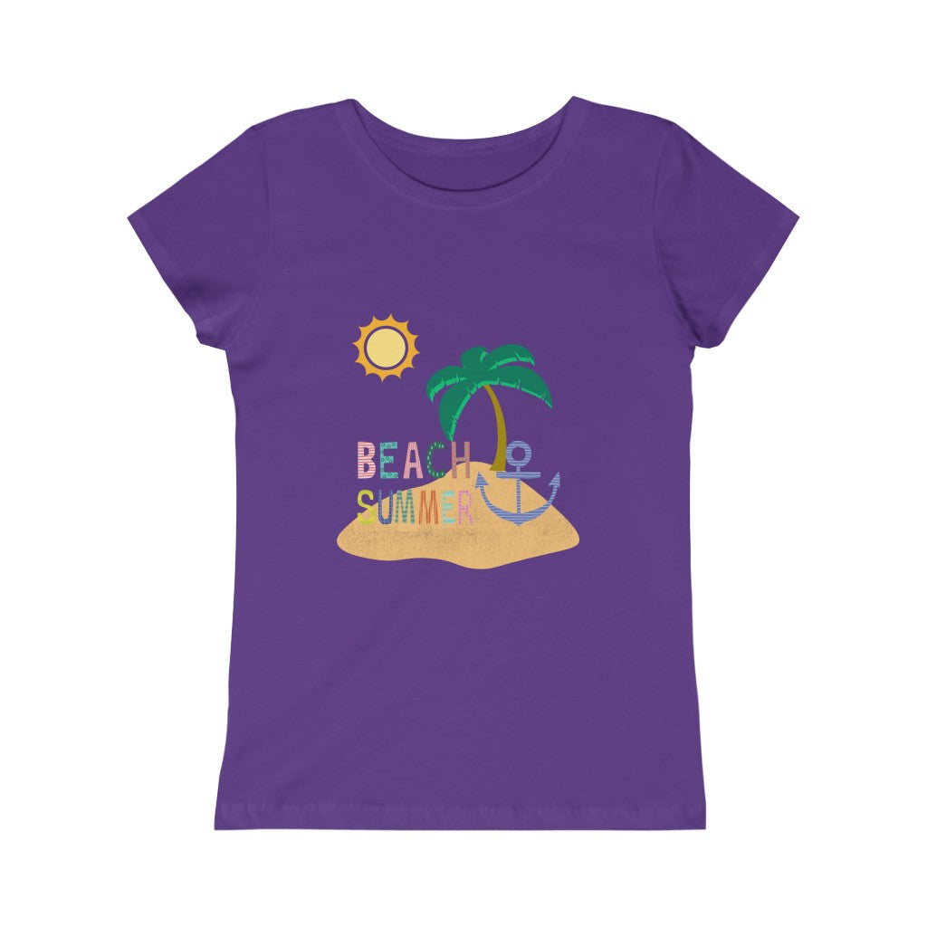 Beach Summer Girls Princess Tee