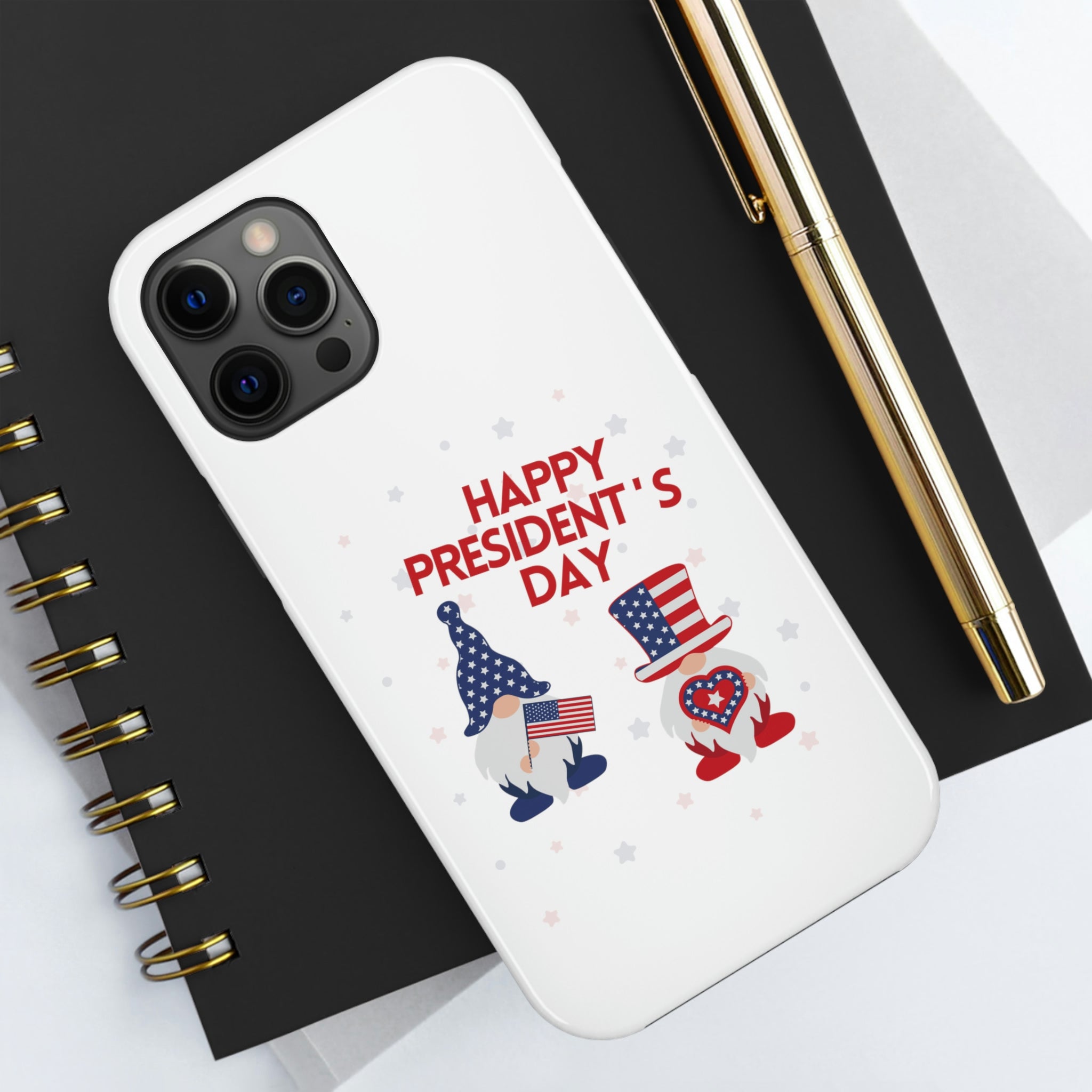 Happy President's Day Gnome Tough Phone Cases, Case-Mate