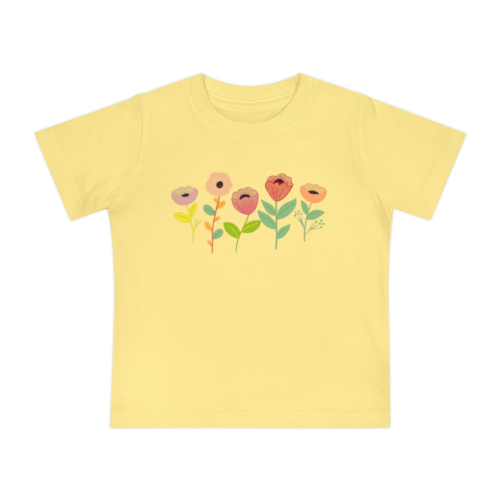 Spring Flowers Baby Short Sleeve T-Shirt