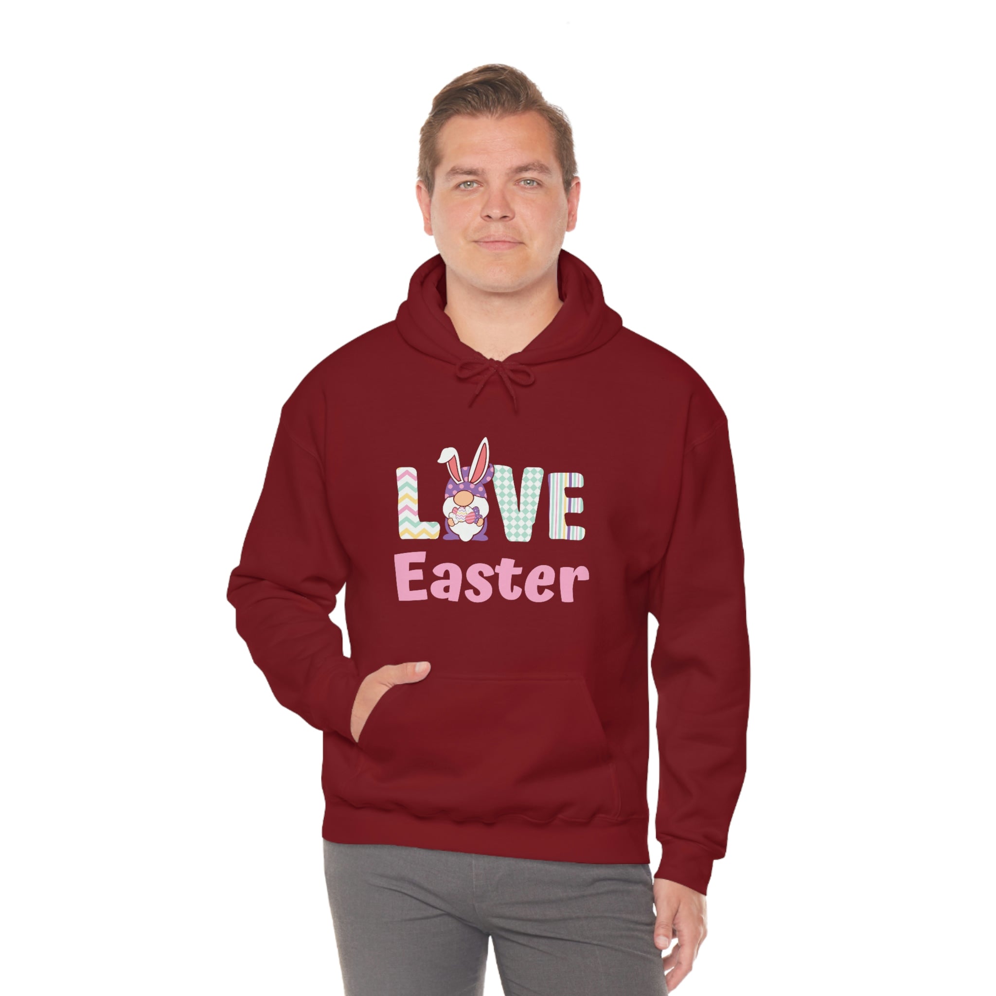 Gnome Love Easter Unisex Heavy Blend™ Hooded Sweatshirt