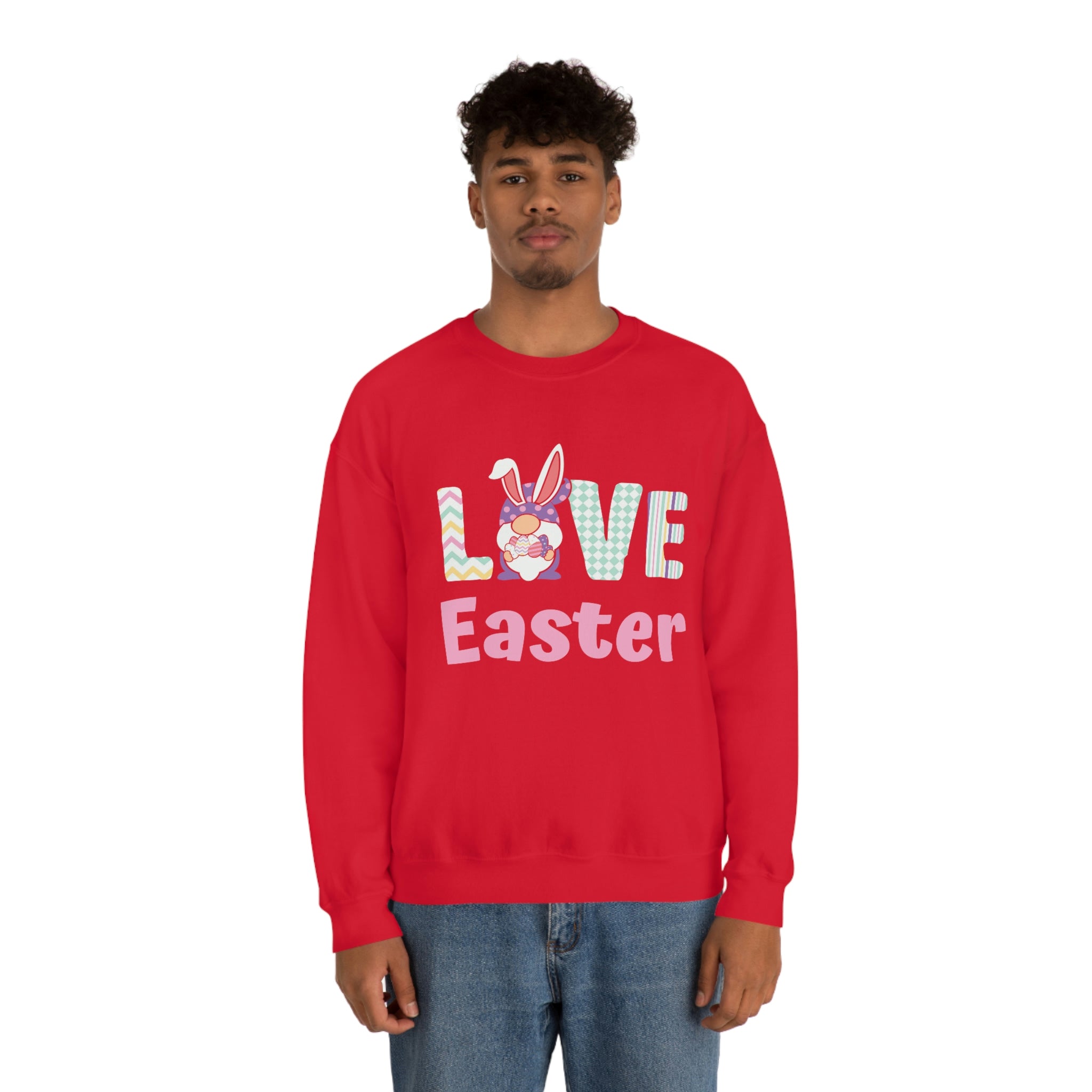 Gnome Love Easter Unisex Heavy Blend™ Crewneck Sweatshirt