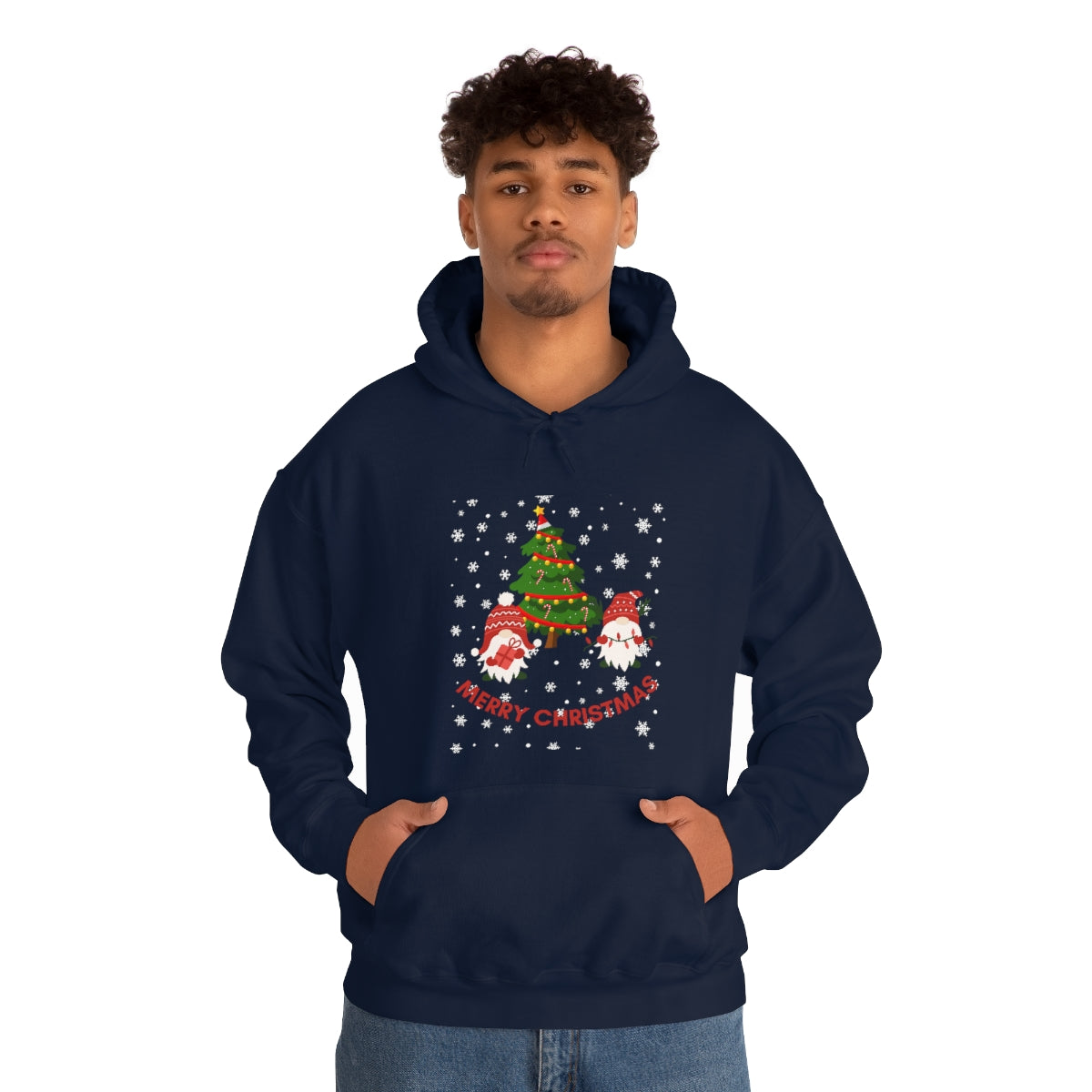 Merry & Bright Holidays Christmas Unisex Heavy Blend™ Hooded Sweatshirt