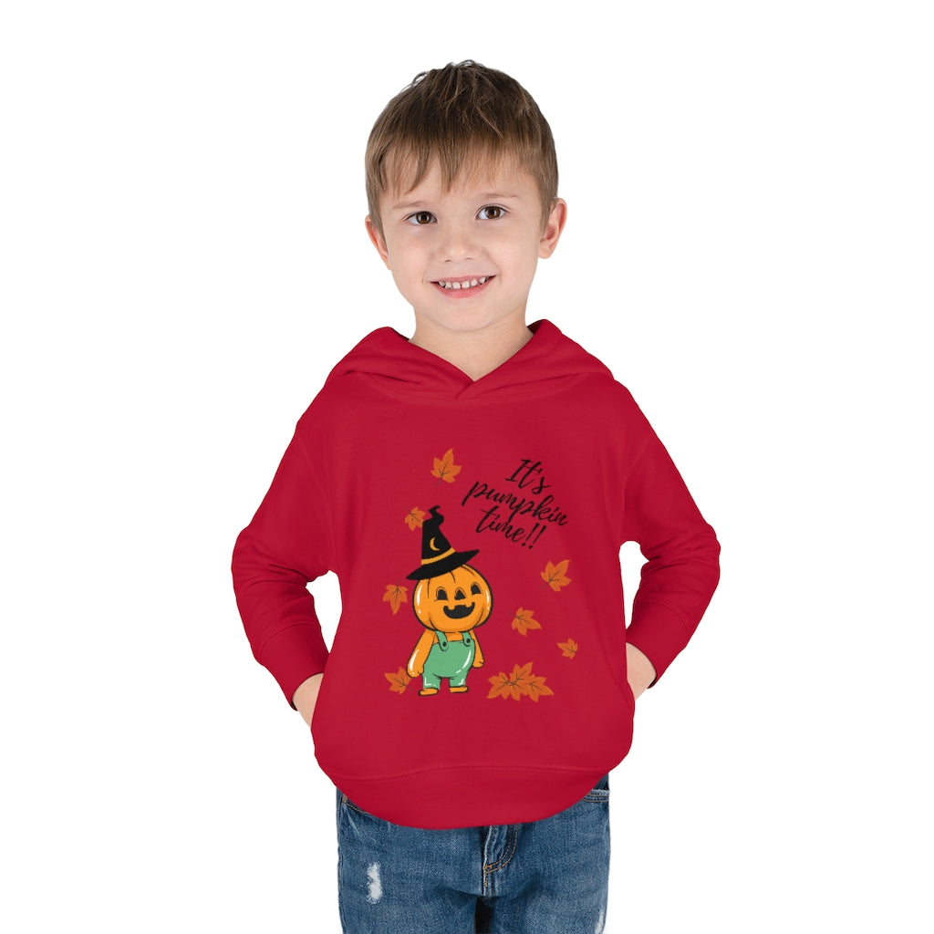 It's Pumpkin Time Toddler Pullover Fleece Hoodie