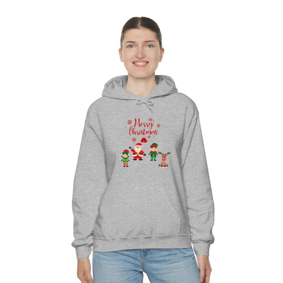 Merry Christmas From Santa & Helpers Unisex Heavy Blend™ Hooded Sweatshirt