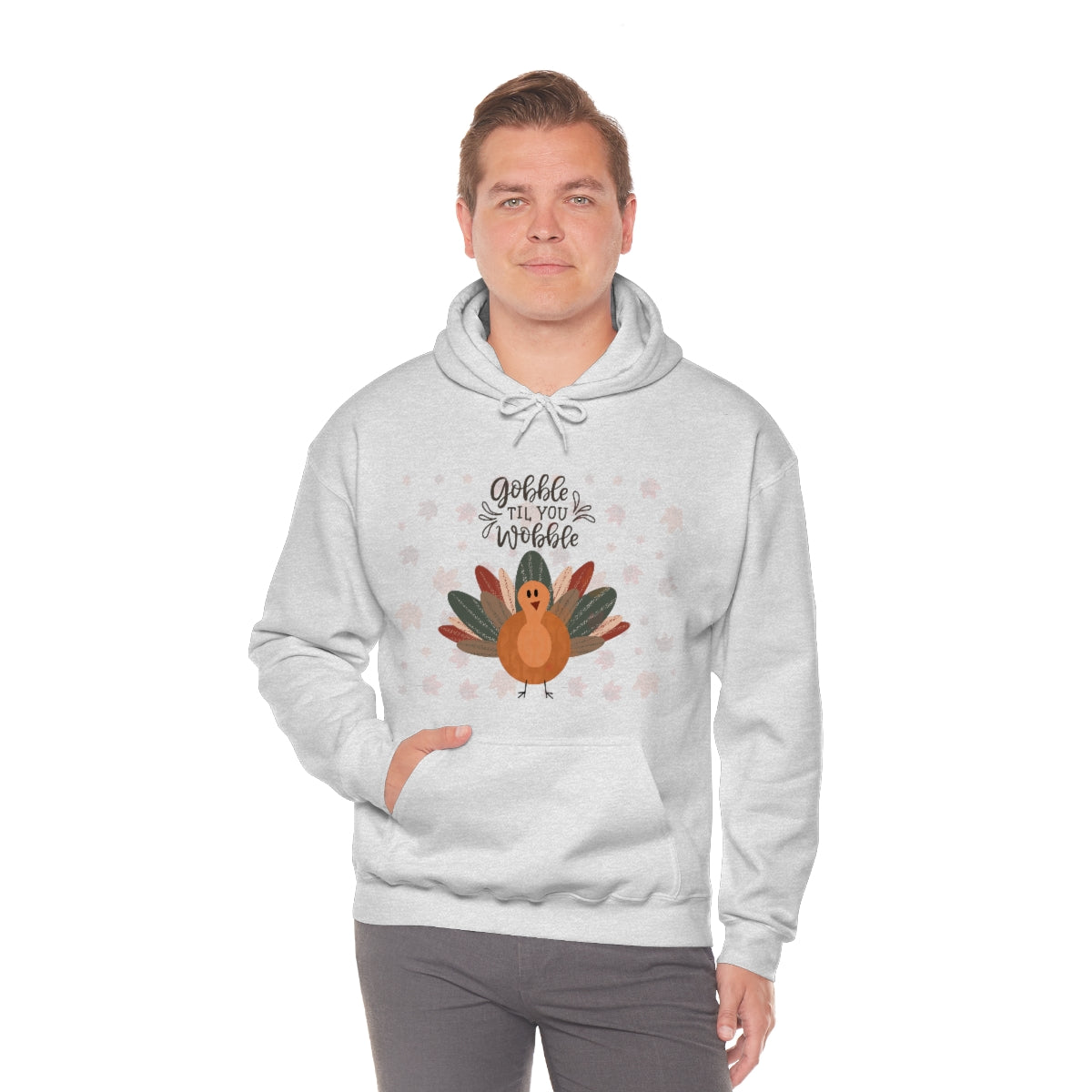 Gobble Til You Wobble Unisex Heavy Blend™ Hooded Sweatshirt