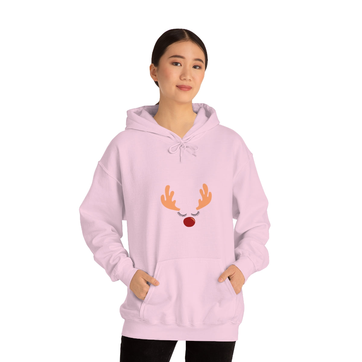 Reindeer Christmas Unisex Heavy Blend™ Hooded Sweatshirt